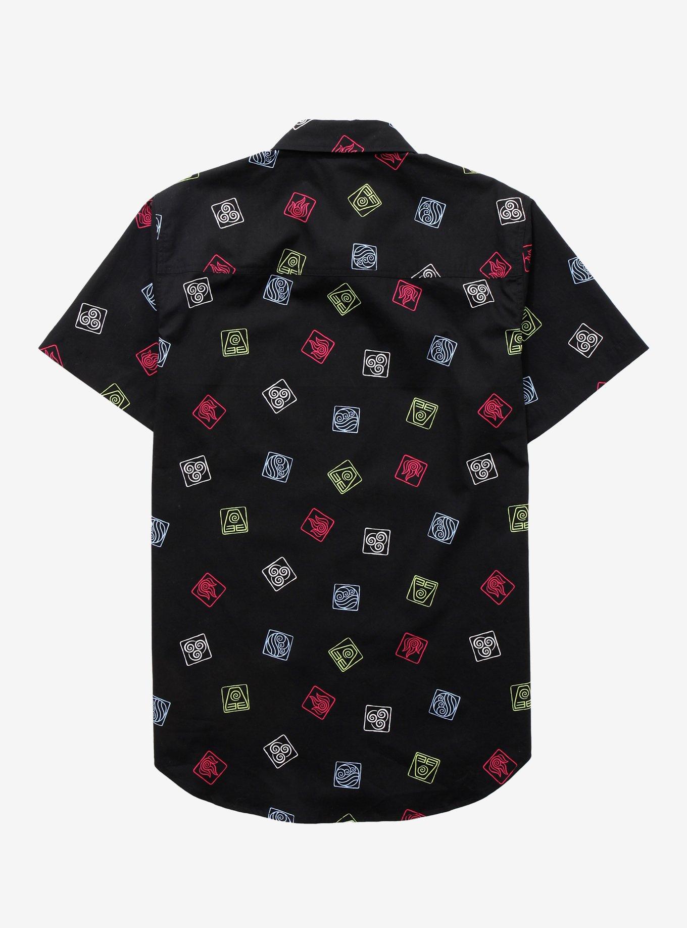 Avatar: The Last Airbender Elements Woven Button-Up, MULTI, alternate