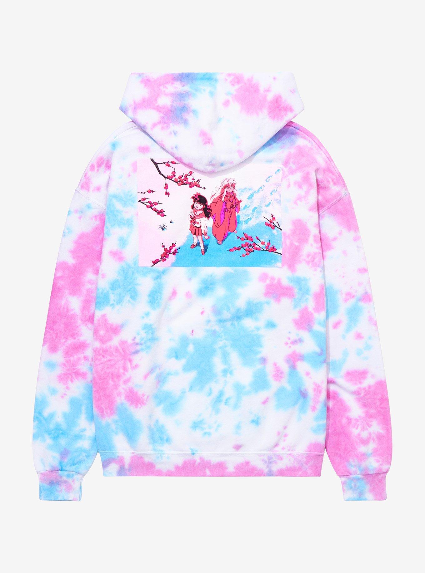 InuYasha Kanji Logo Tie-Dye Hoodie - BoxLunch Exclusive, TIE DYE, alternate