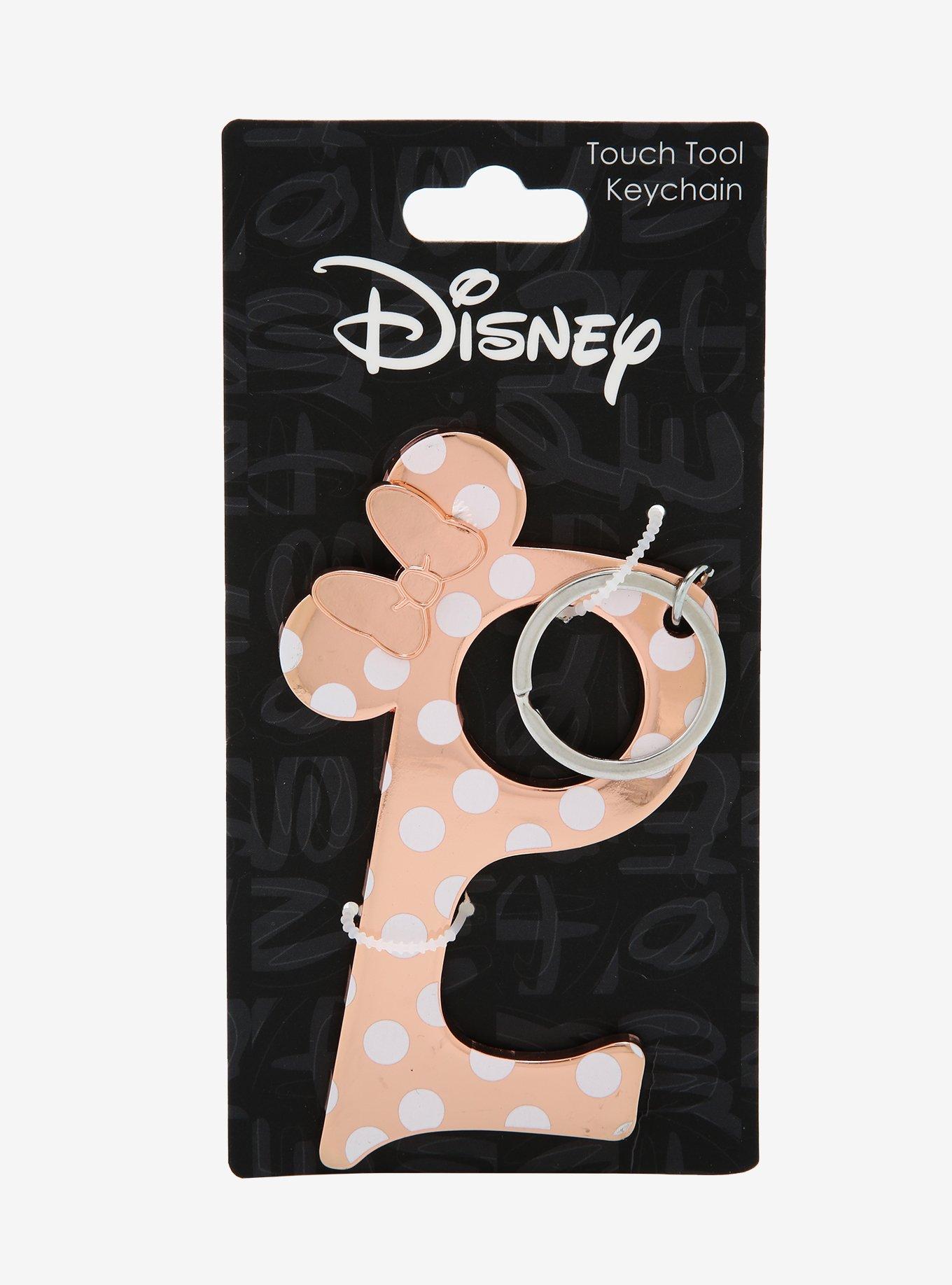 Disney Minnie Mouse Rose Gold Touch Tool Keychain, , alternate