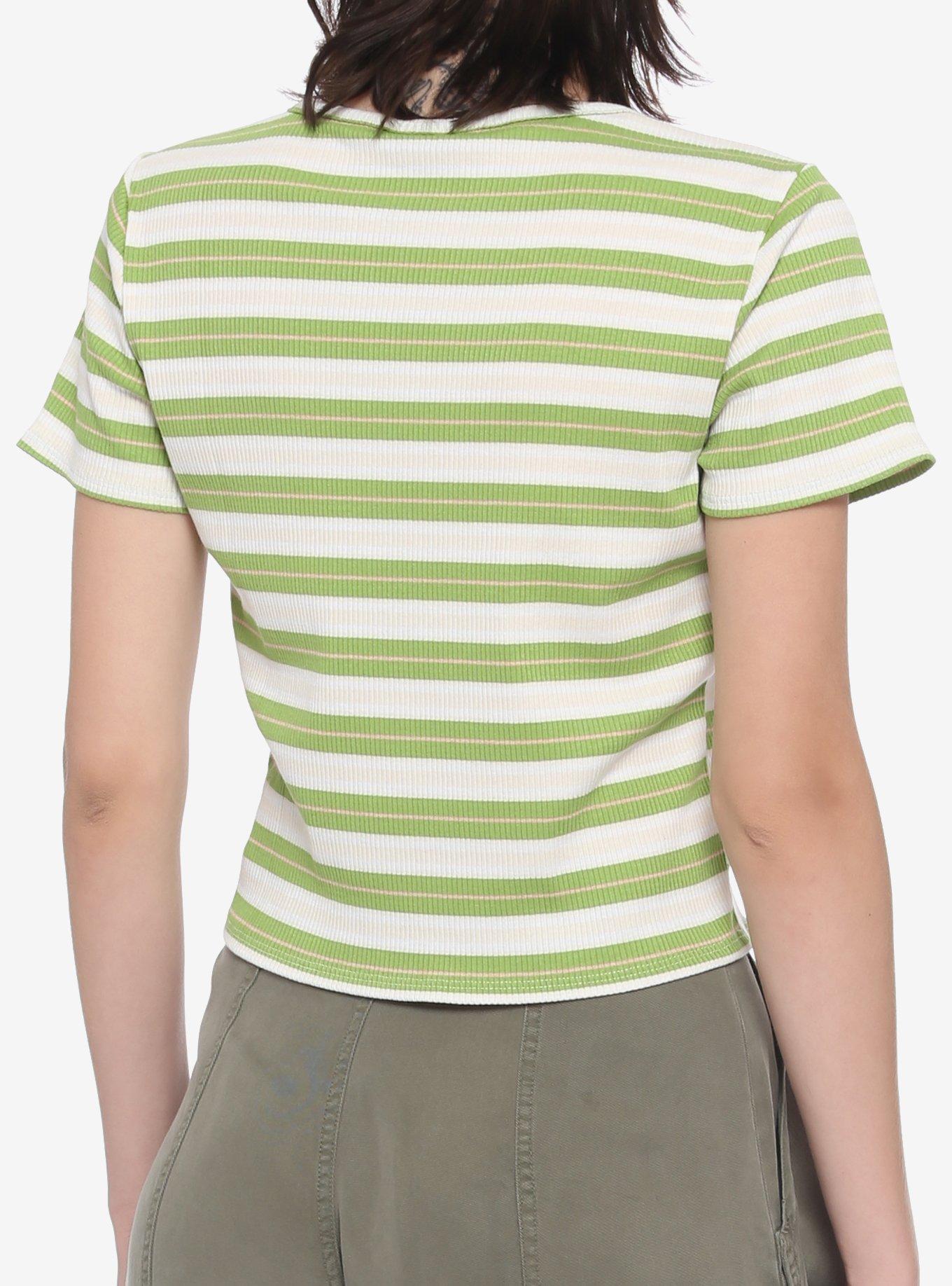 Her Universe Star Wars The Mandalorian The Child Stripe Ribbed T-Shirt, MULTI, alternate