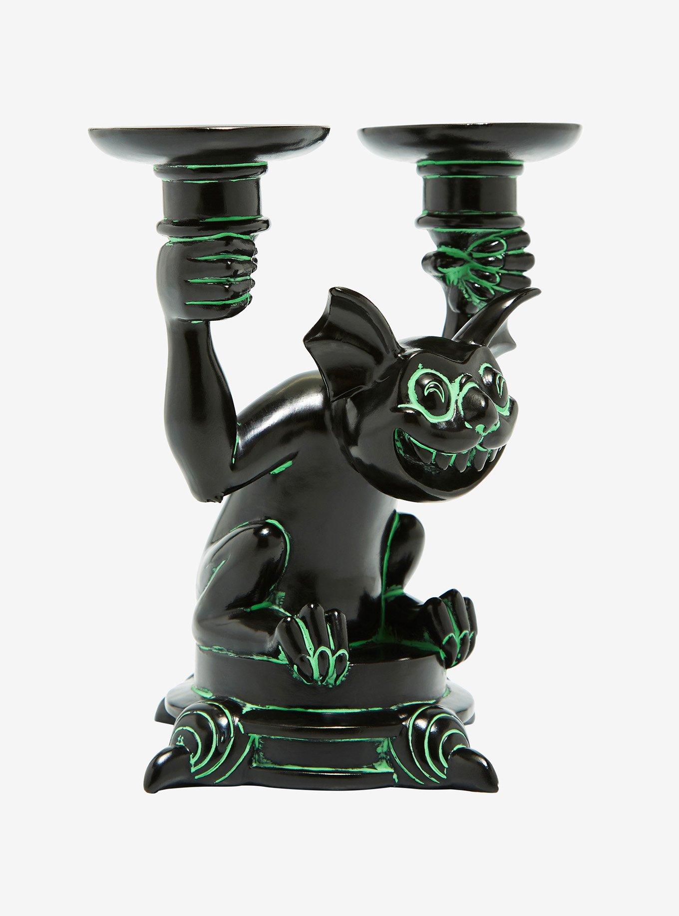Disney Haunted Mansion Bat Statue Candle Holder, , alternate