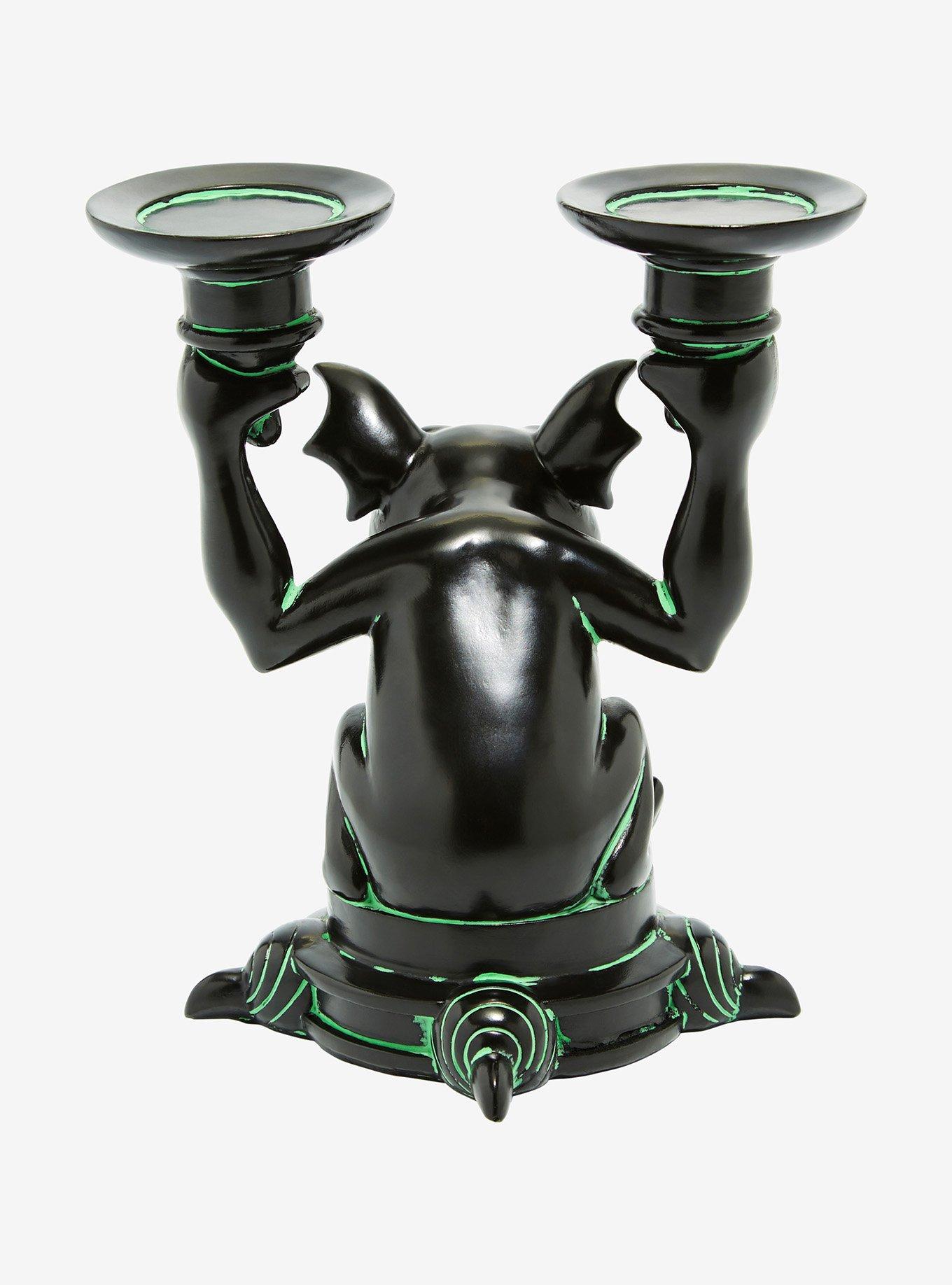 Disney Haunted Mansion Bat Statue Candle Holder, , alternate