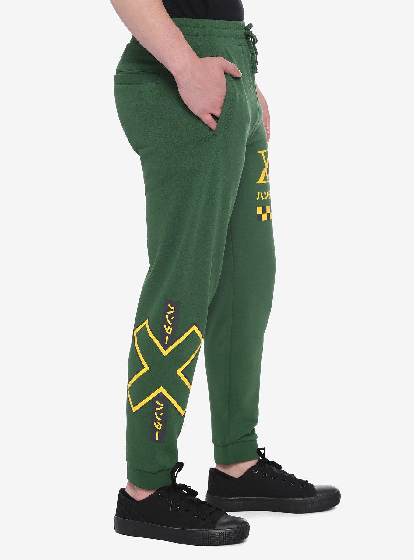 Hunter X Hunter Logo Green Sweatpants, MULTI, alternate