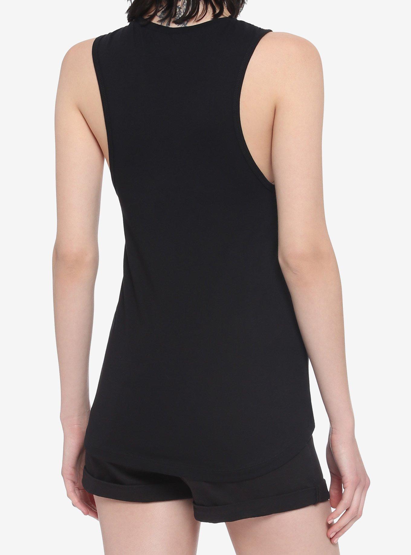 Misfits Fiend Skull Girls Muscle Top, BLACK, alternate