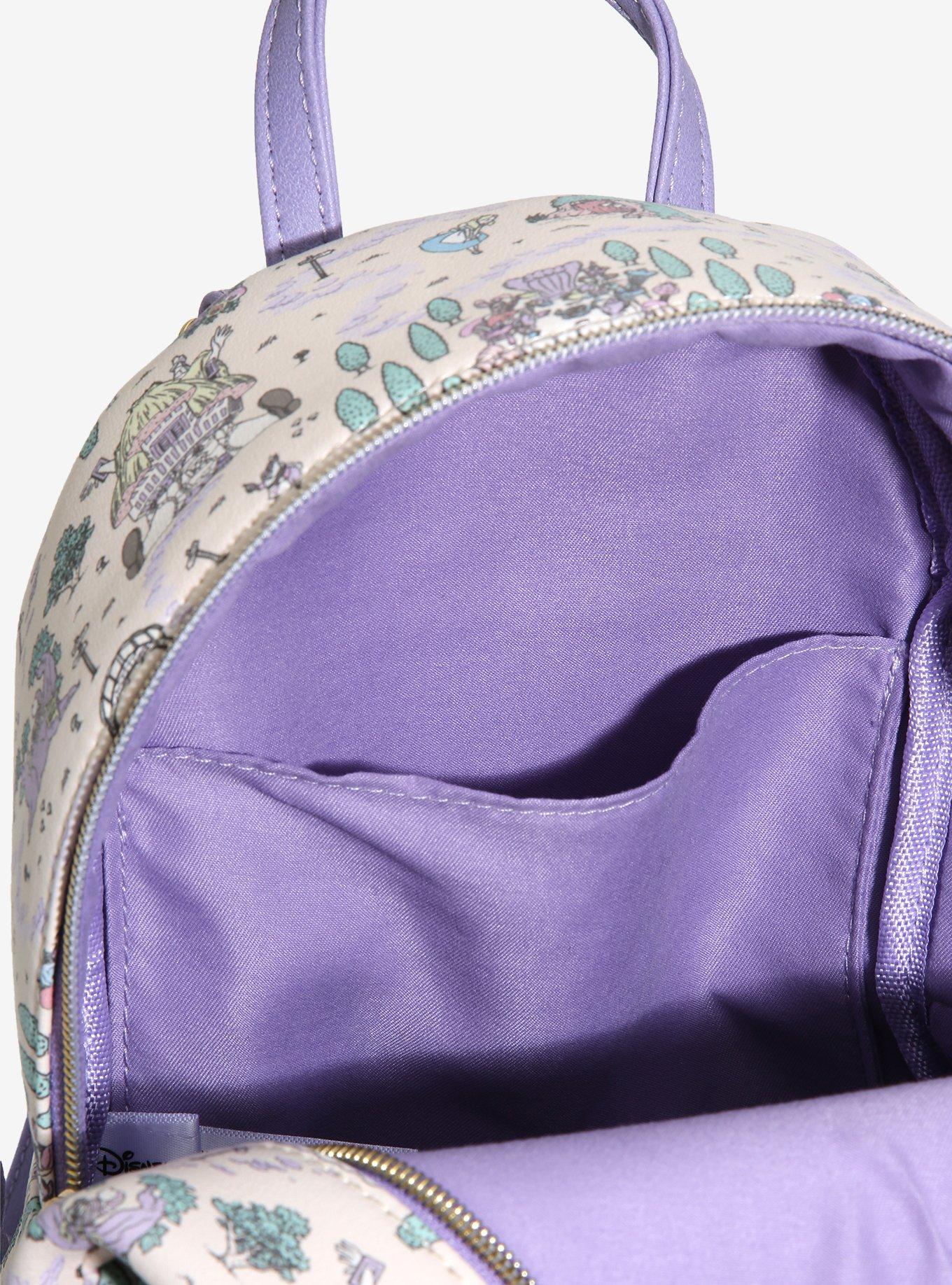 Loungefly Disney Alice In Wonderland Pastel Map Mini Backpack, , alternate