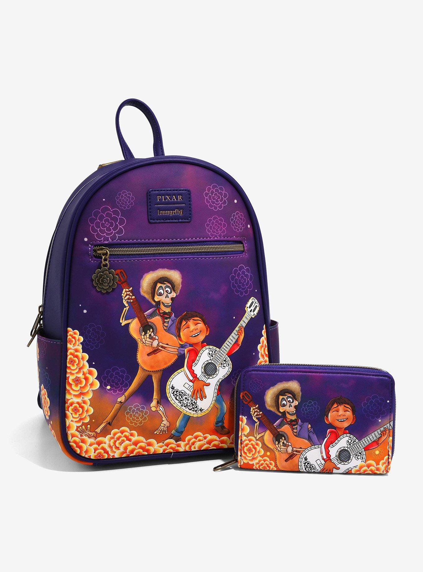 Loungefly Disney Pixar Coco Hector & Miguel Marigolds Mini Backpack, , alternate - view 6