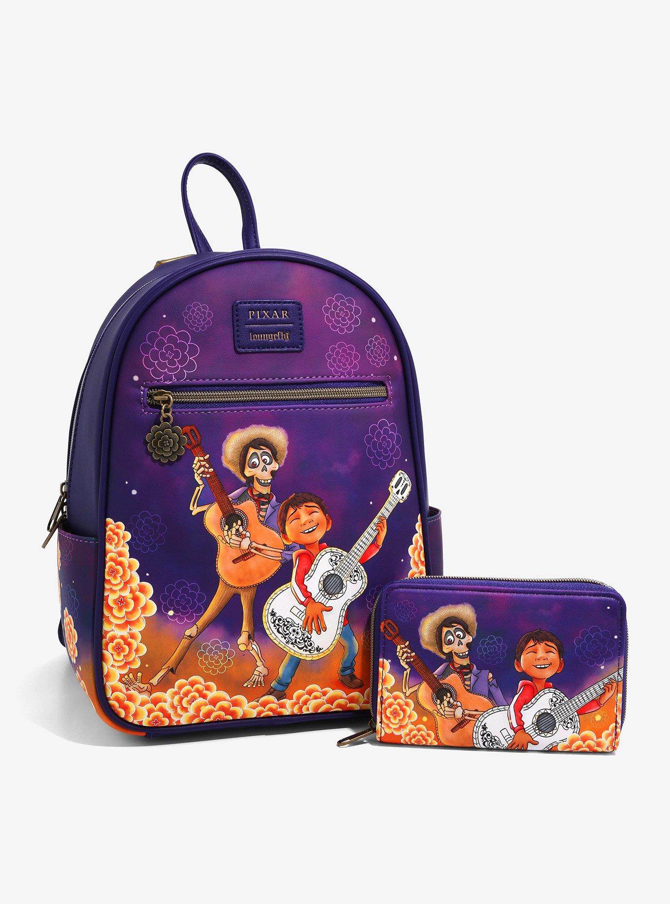 Loungefly Pixar Coco Hector & Miguel Marigolds & Wallet NWT s-l400.jpg main image 4