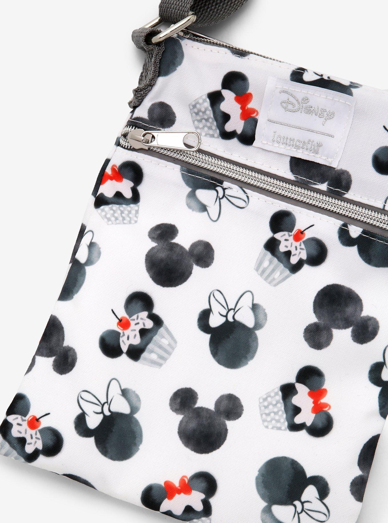 Loungefly Disney Mickey Mouse Minnie Mouse Cupcake Passport Crossbody Bag, , alternate