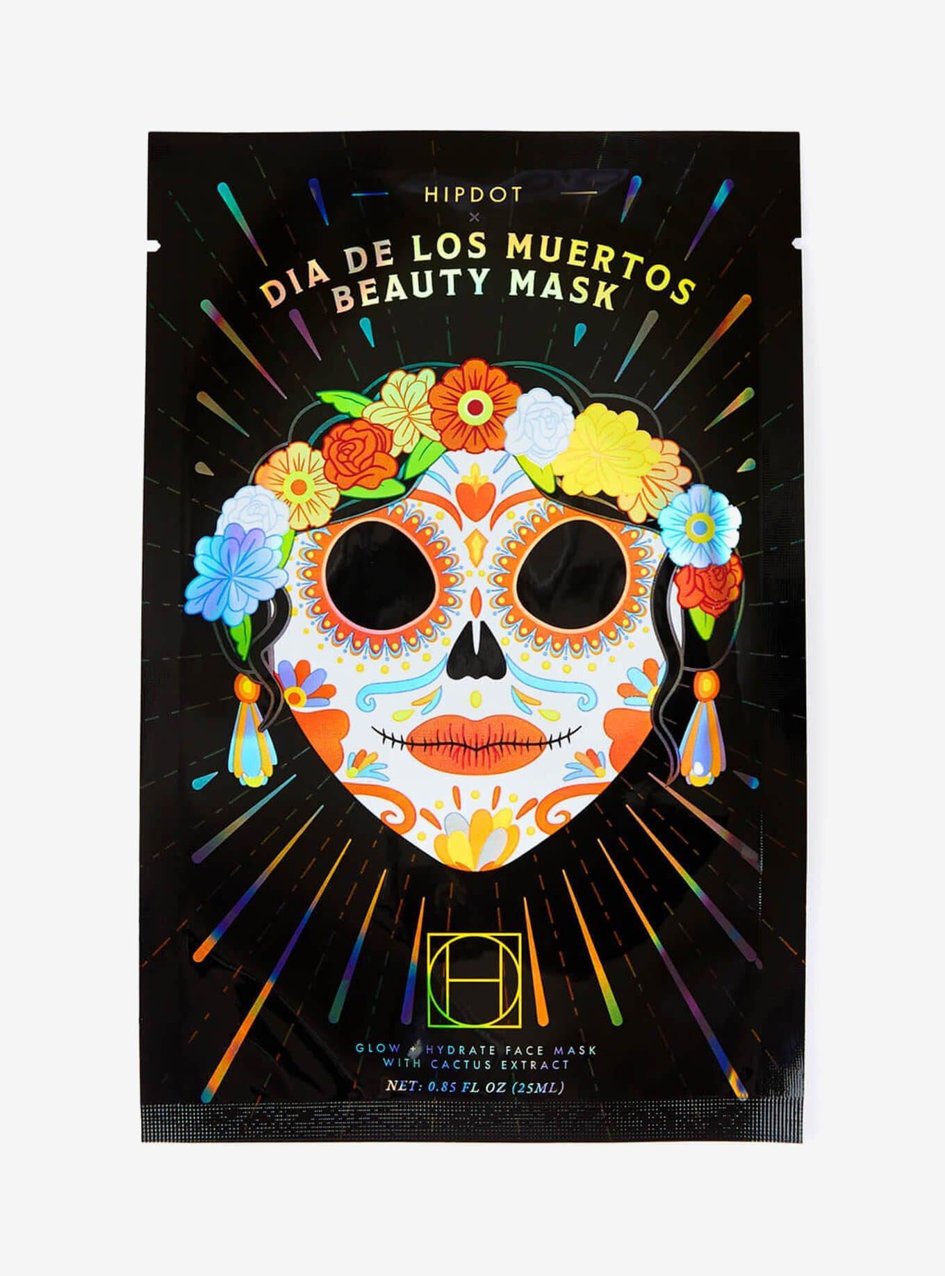 HipDot Dia De Los Muertos Sheet Face Mask, , alternate