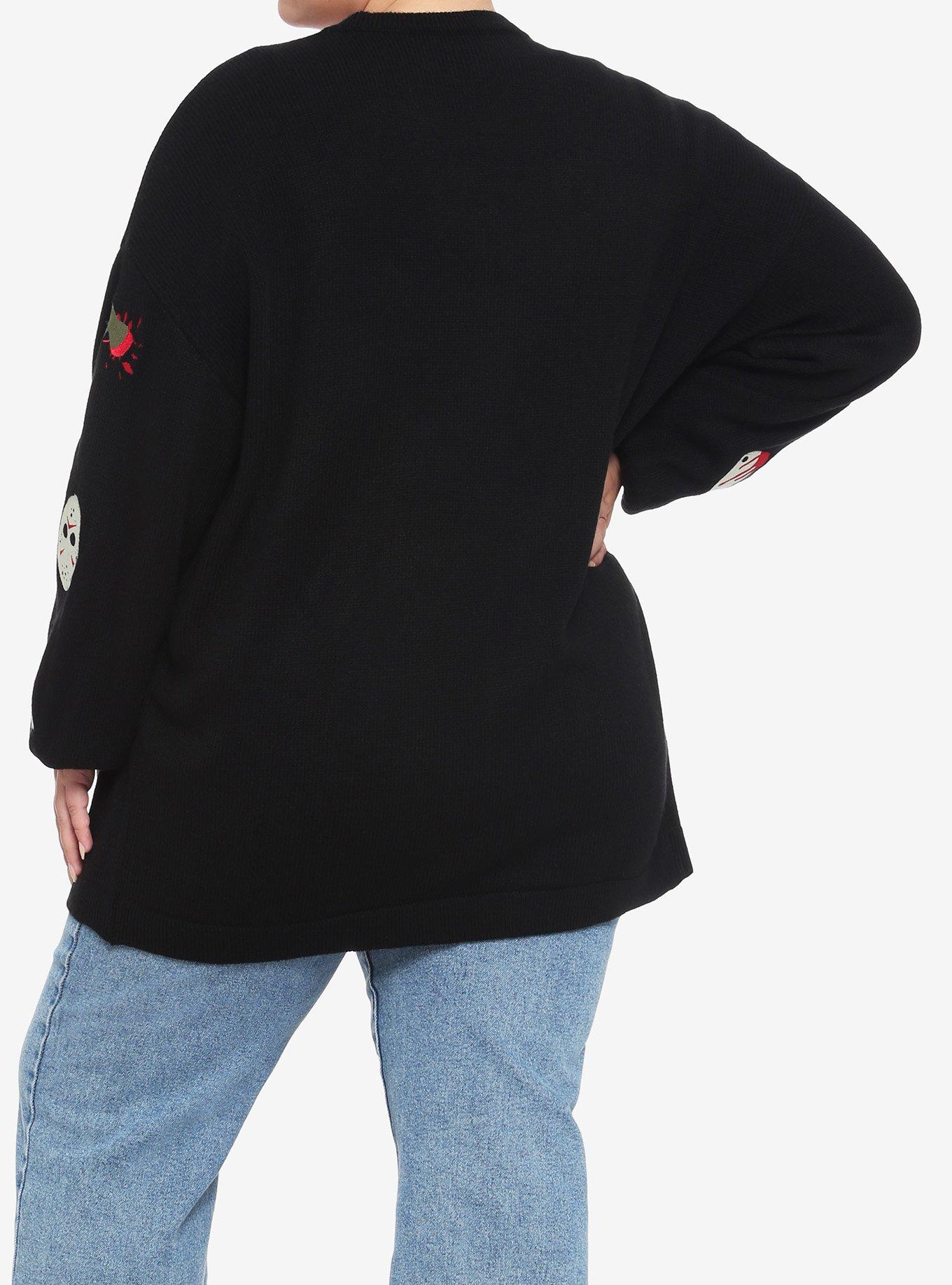 Friday The 13th Icons Girls Open Cardigan Plus Size, MULTI, alternate