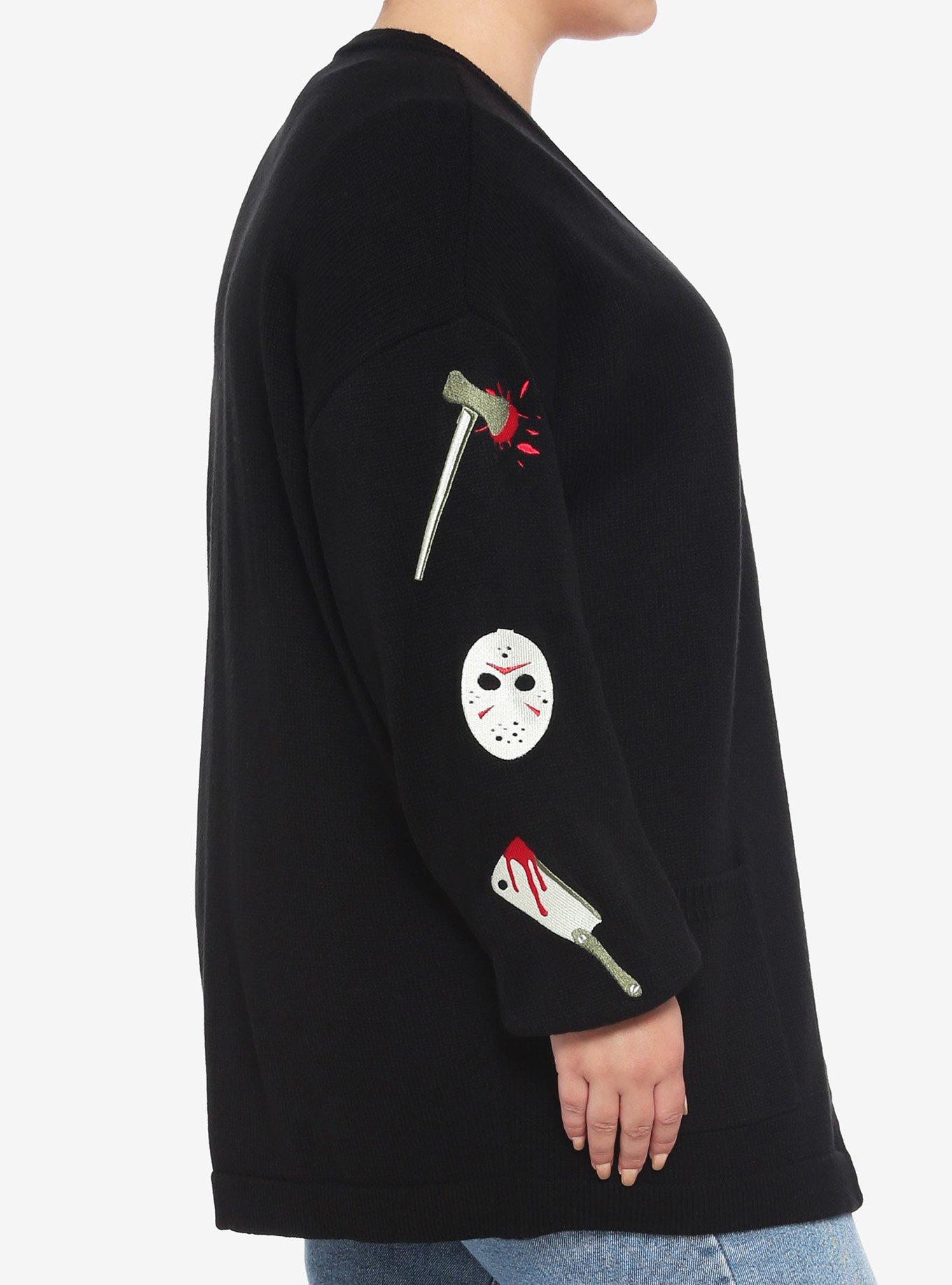 Friday The 13th Icons Girls Open Cardigan Plus Size, MULTI, alternate