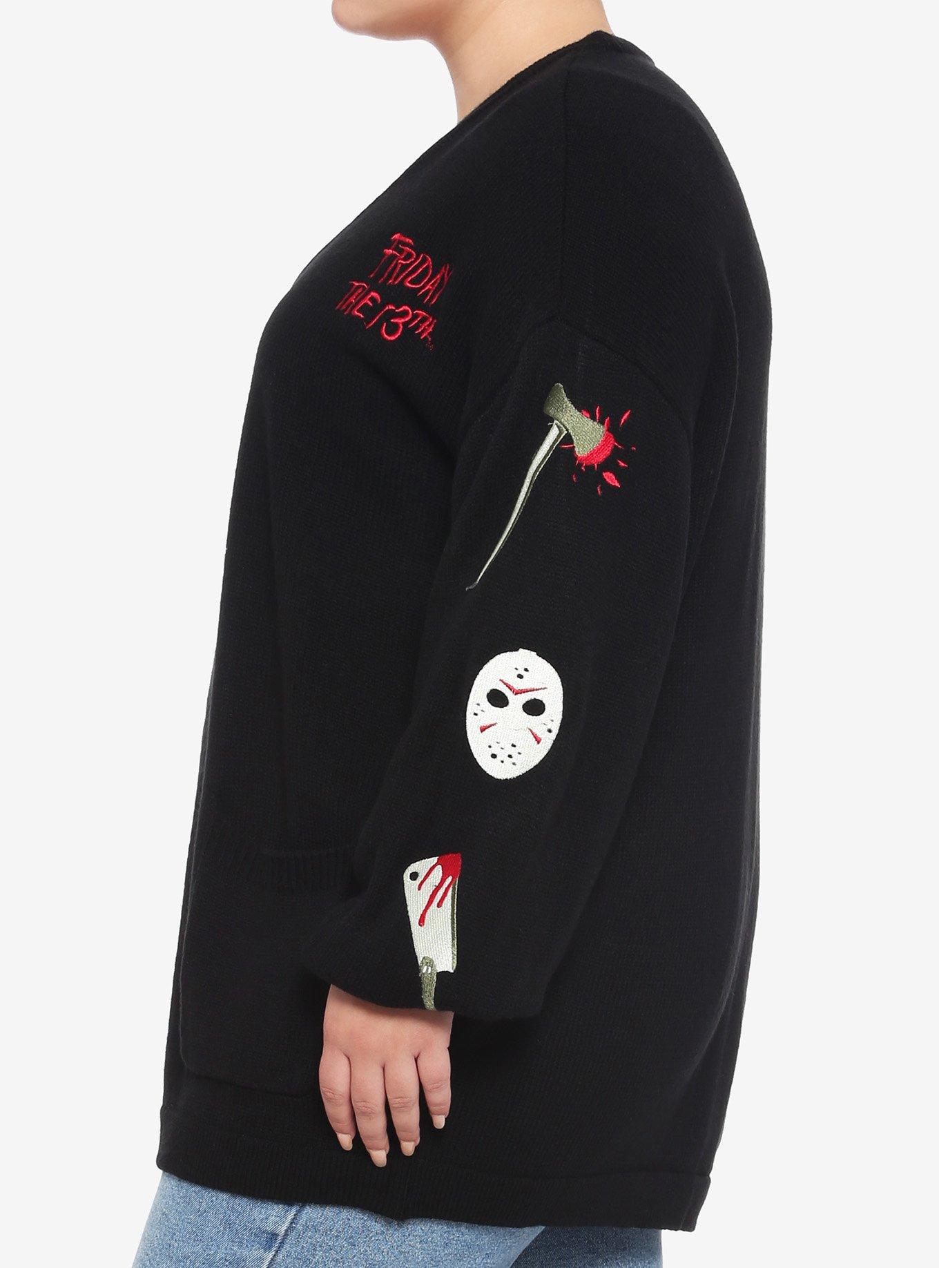 Friday The 13th Icons Girls Open Cardigan Plus Size, MULTI, alternate