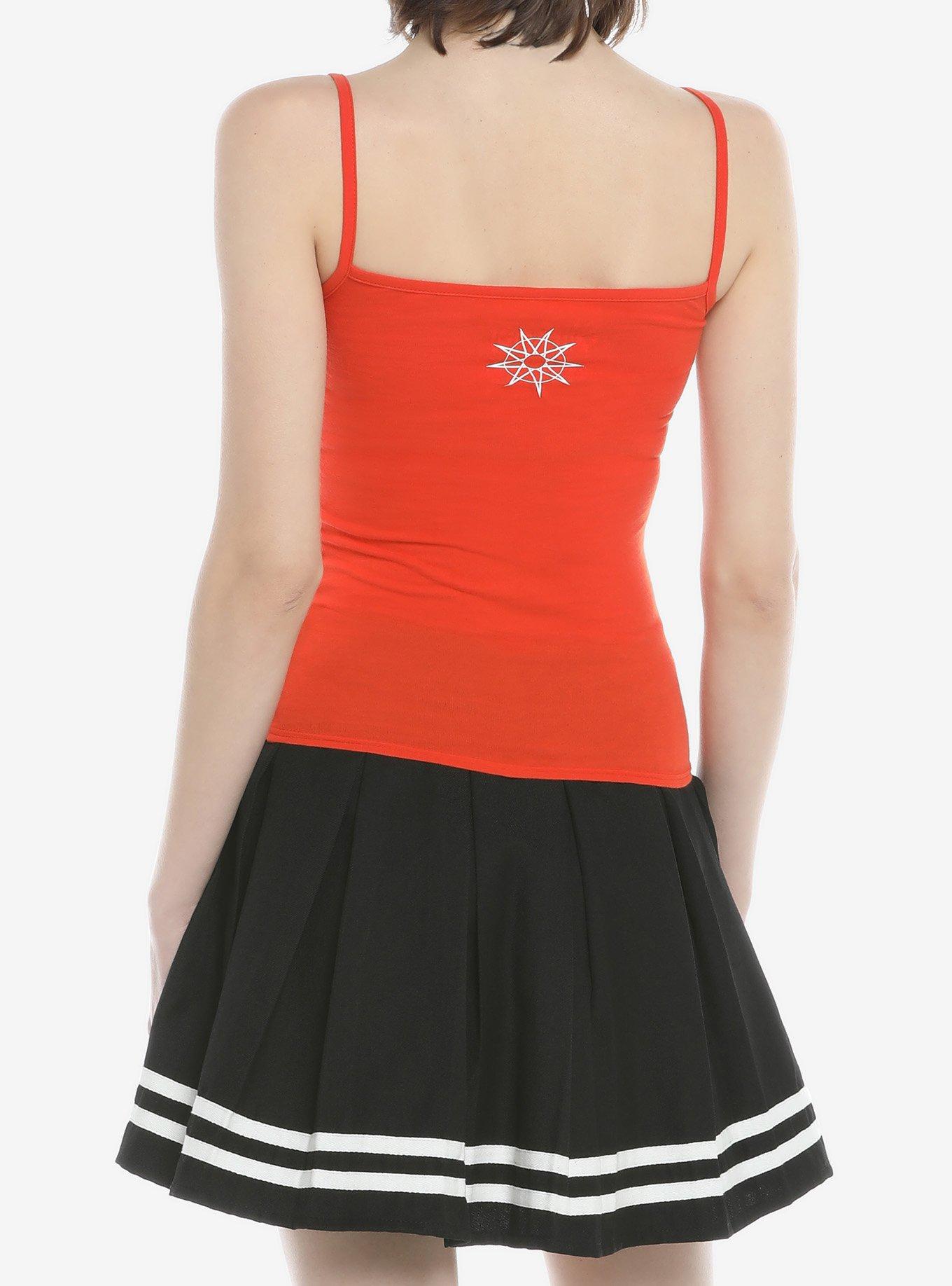 Slipknot Logo Girls Strappy Tank Top, RED, alternate