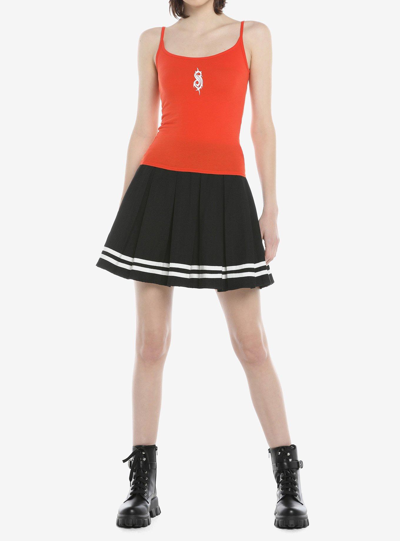 Slipknot Logo Girls Strappy Tank Top, RED, alternate