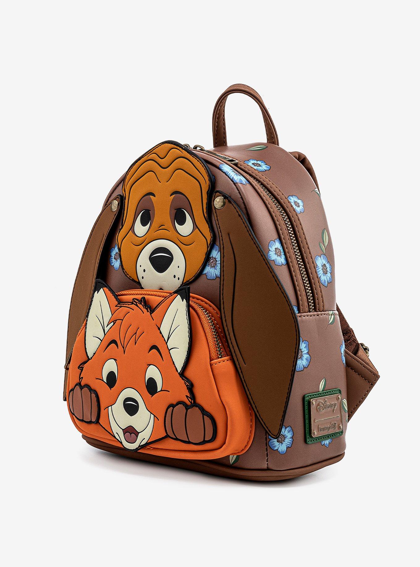 Loungefly Disney The Fox And The Hound Copper & Tod Mini Backpack, , alternate