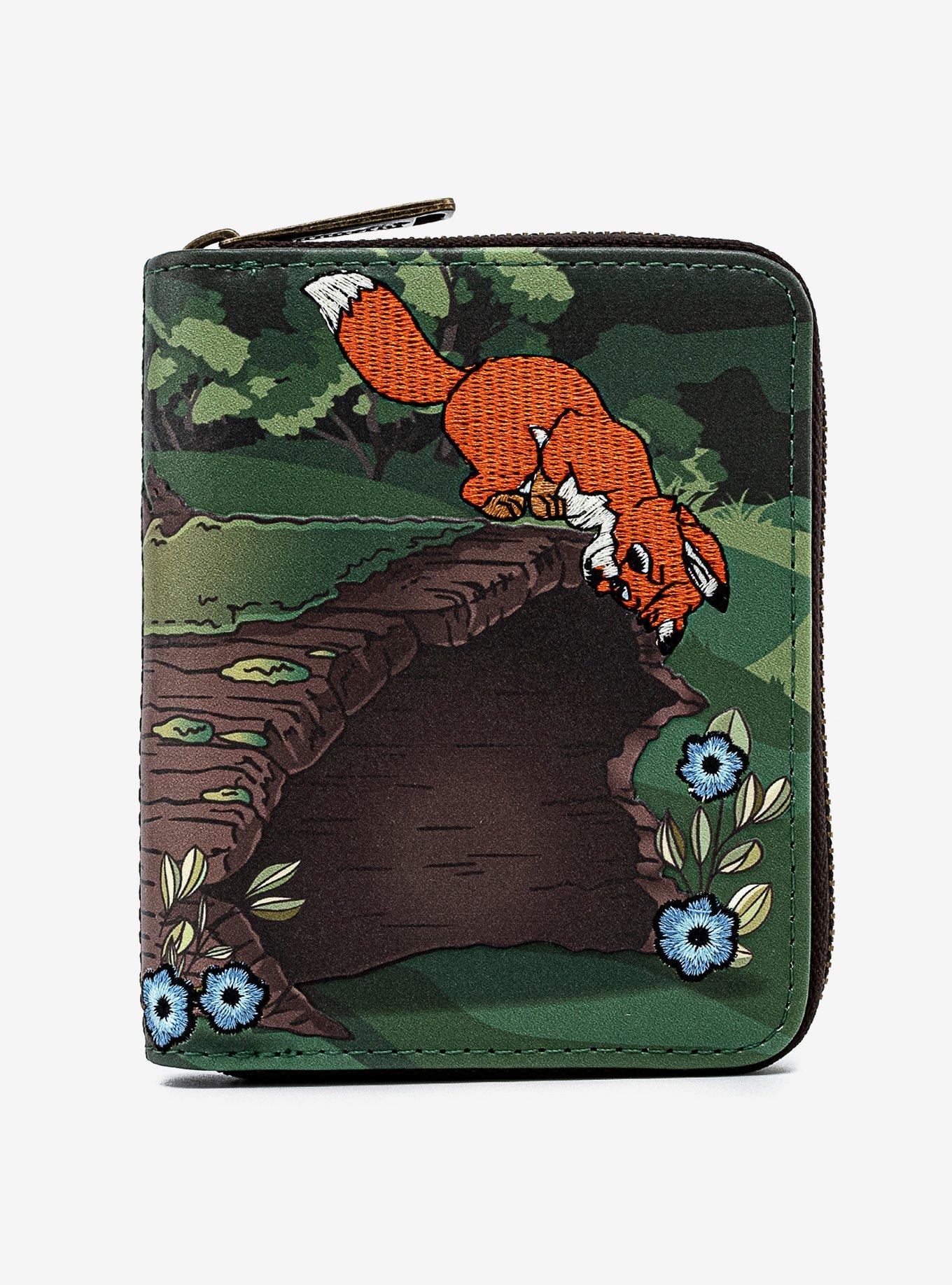 Loungefly Disney The Fox And The Hound Copper & Tod Zipper Wallet, , alternate