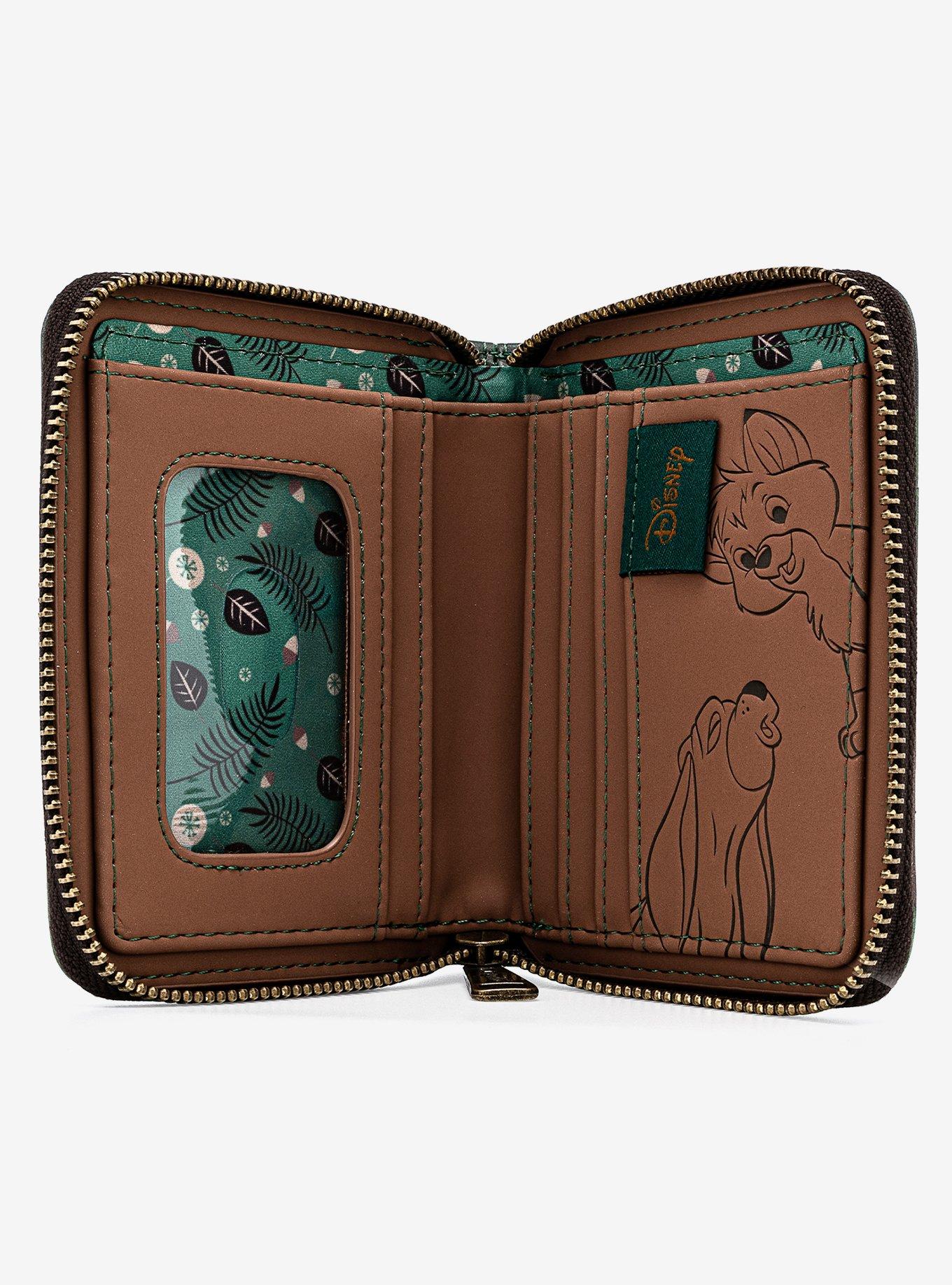 Loungefly Disney The Fox And The Hound Copper & Tod Zipper Wallet, , alternate