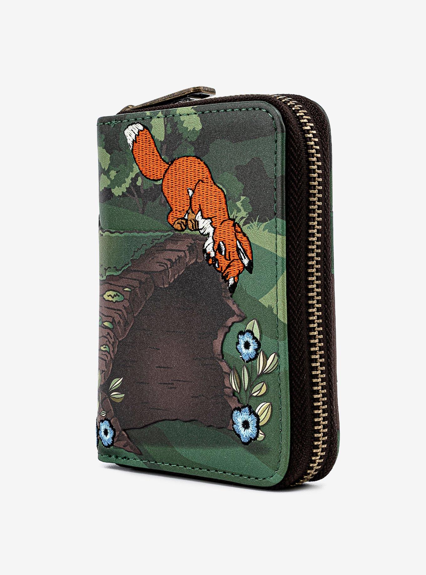 Loungefly Disney The Fox And The Hound Copper & Tod Zipper Wallet, , alternate