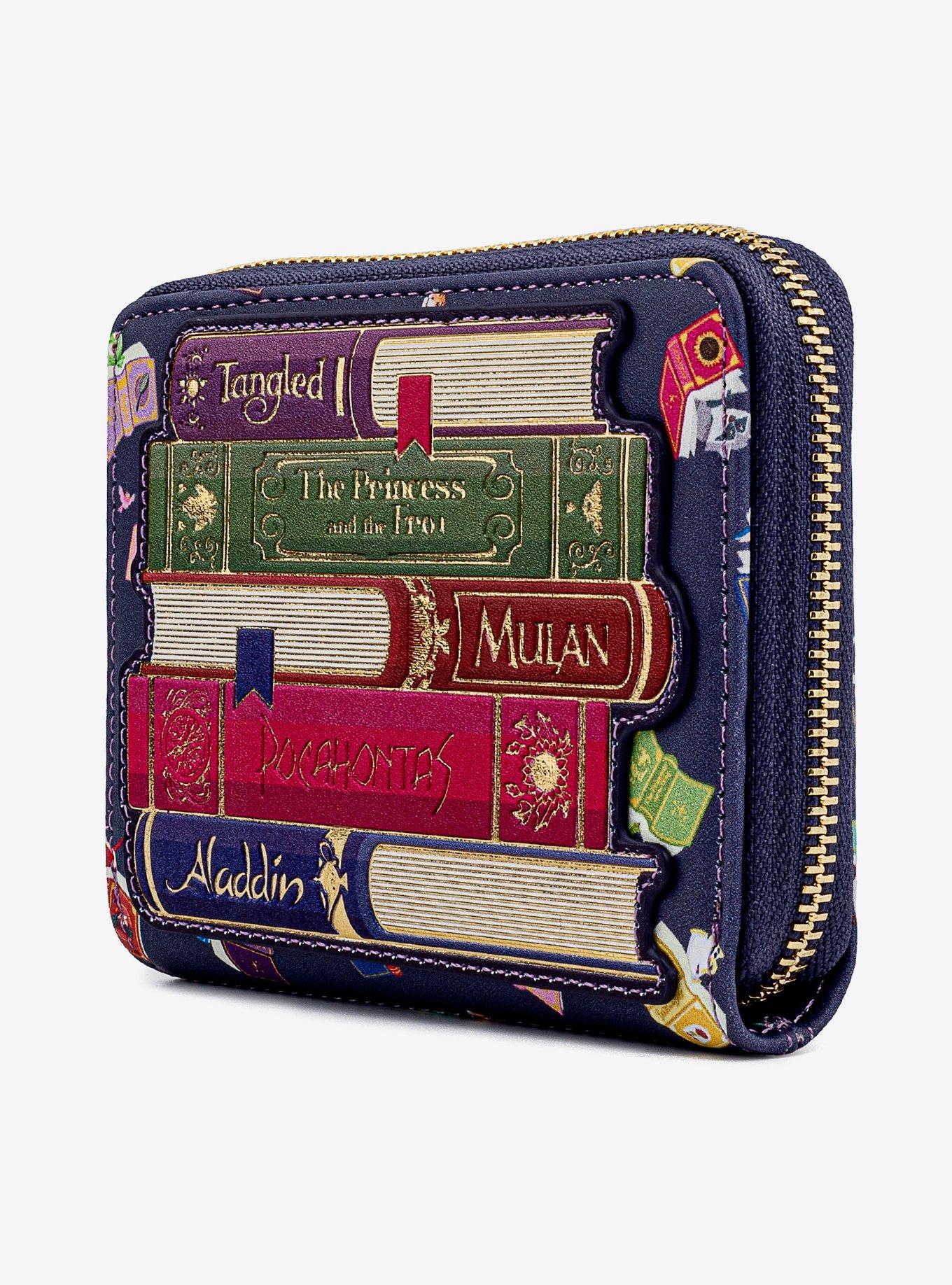 Loungefly Disney Princess Book Zipper Wallet, , alternate