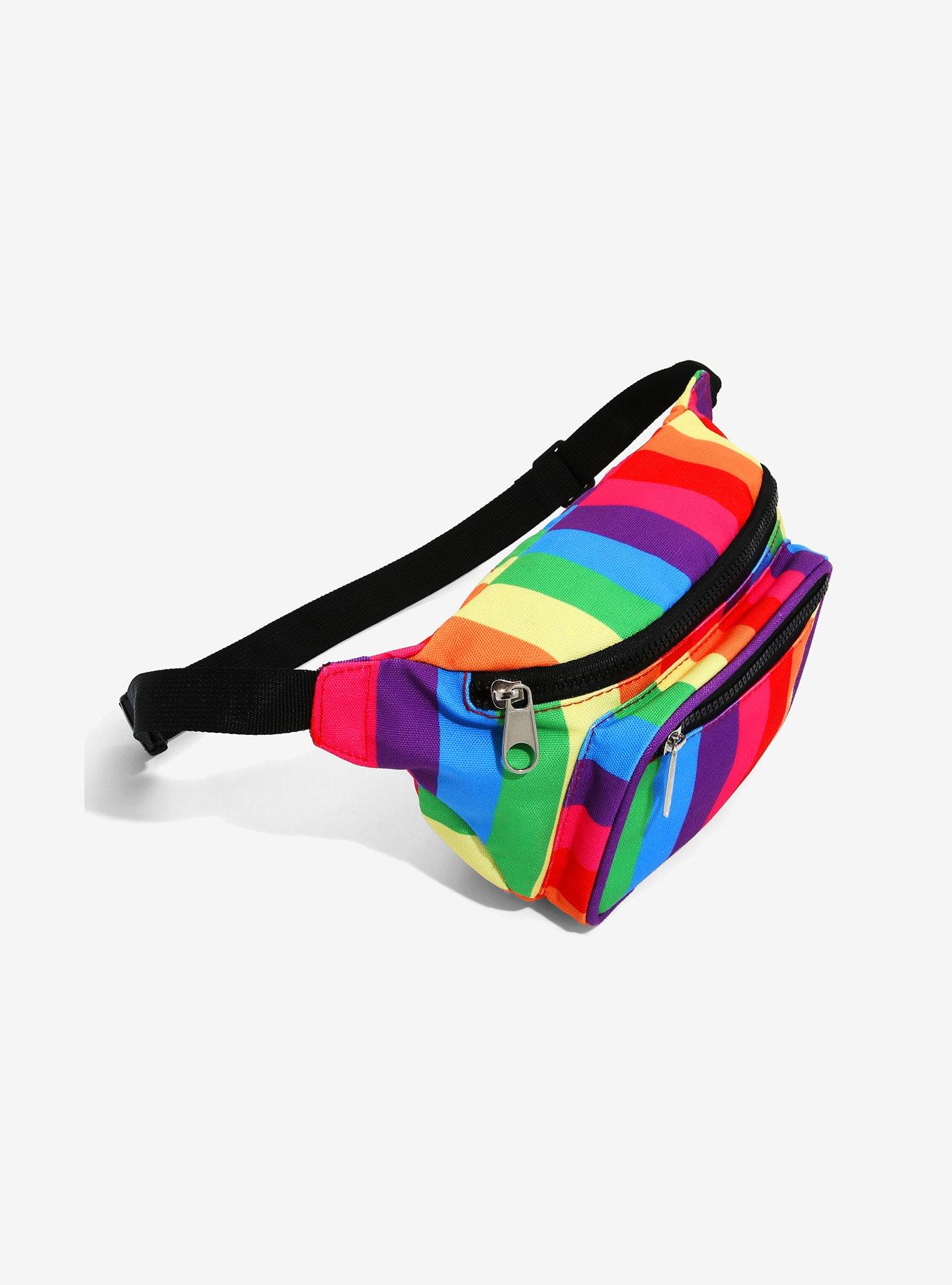 Rainbow Stripe Fanny Pack, , alternate