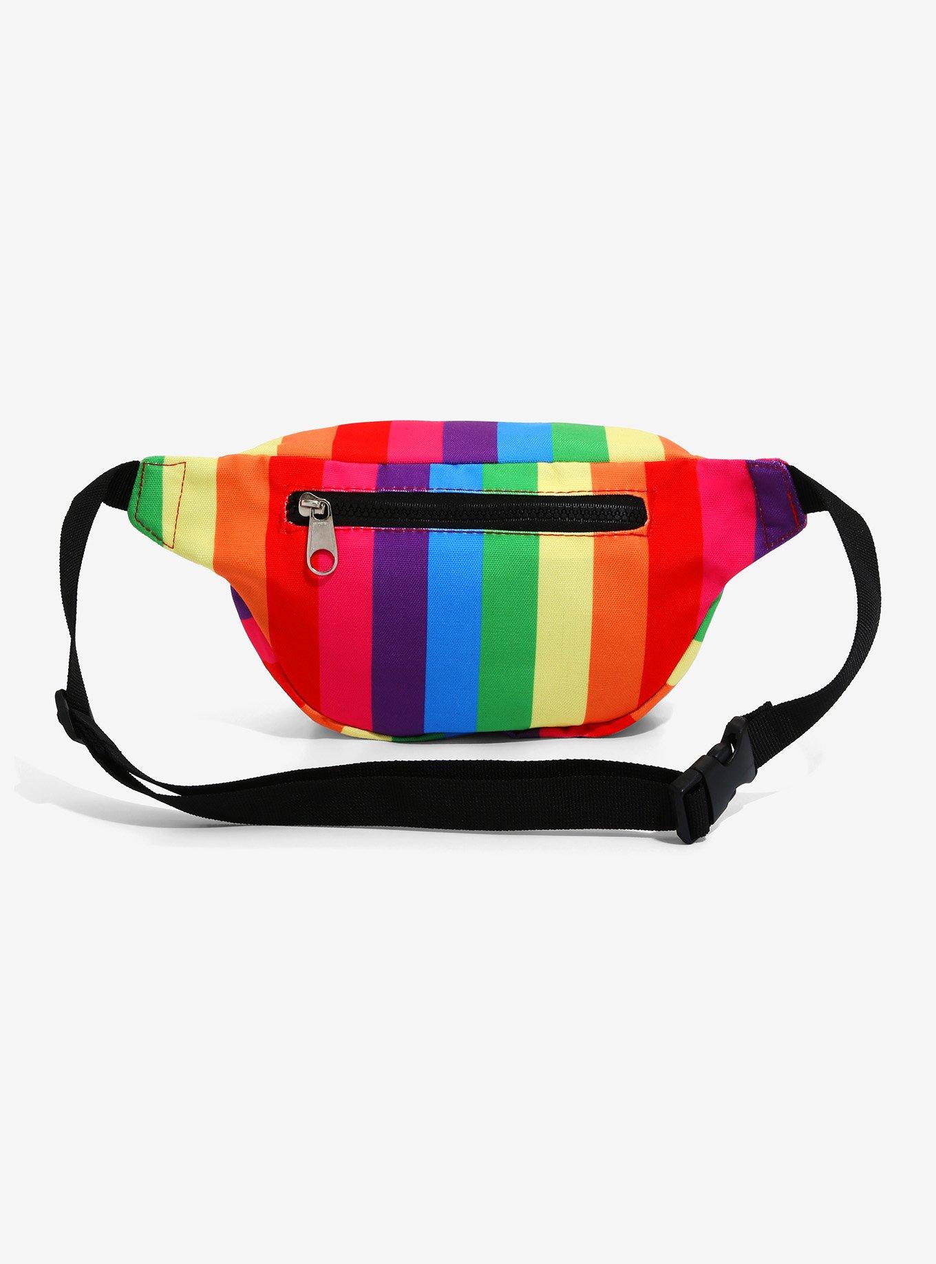 Rainbow Stripe Fanny Pack, , alternate