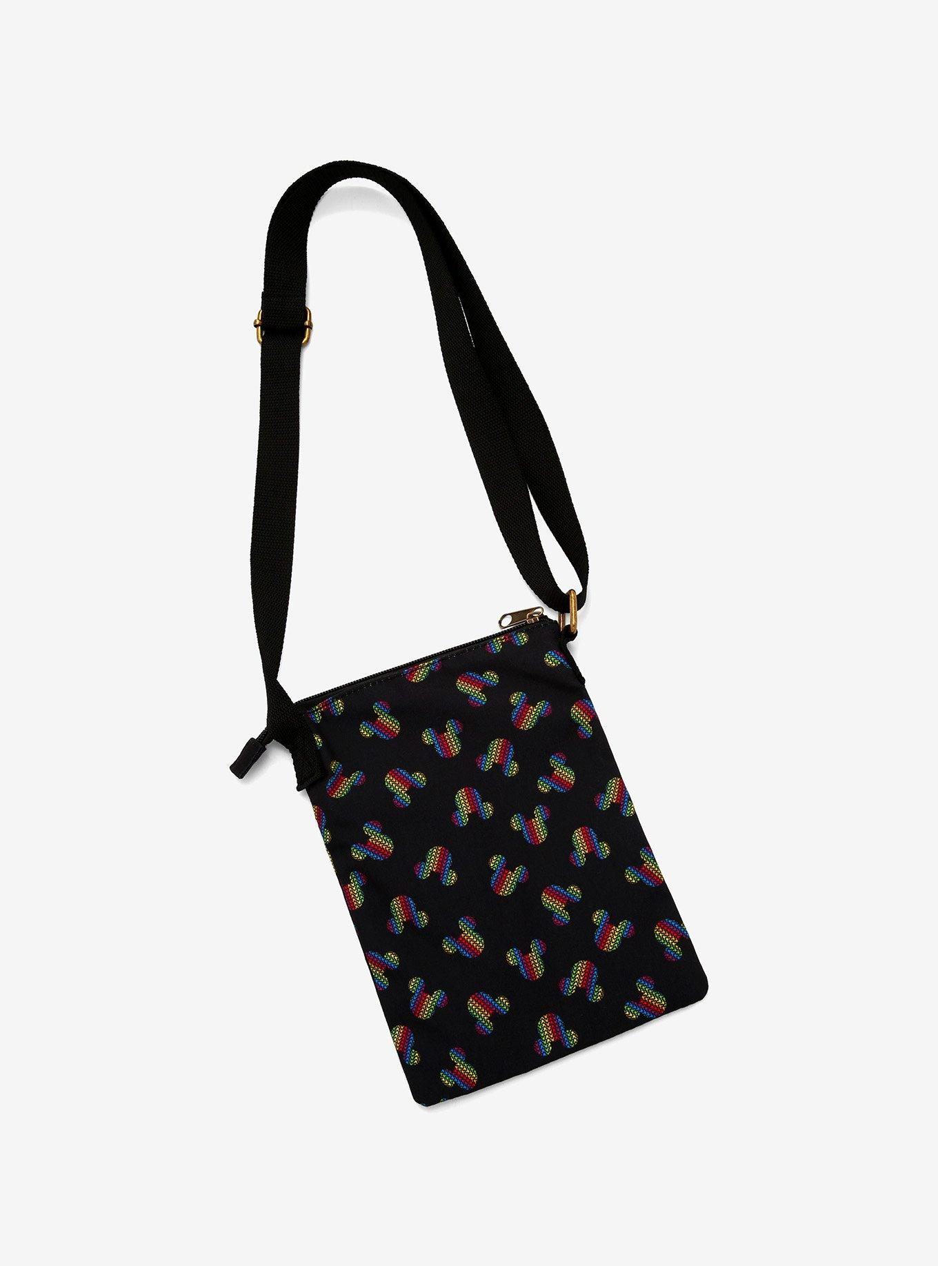 Loungefly Disney Mickey Mouse Rainbow Passport Crossbody Bag