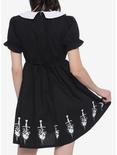 Dagger Heart Collar Dress, BLACK, alternate