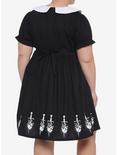 Dagger Heart Collar Dress Plus Size, BLACK, alternate