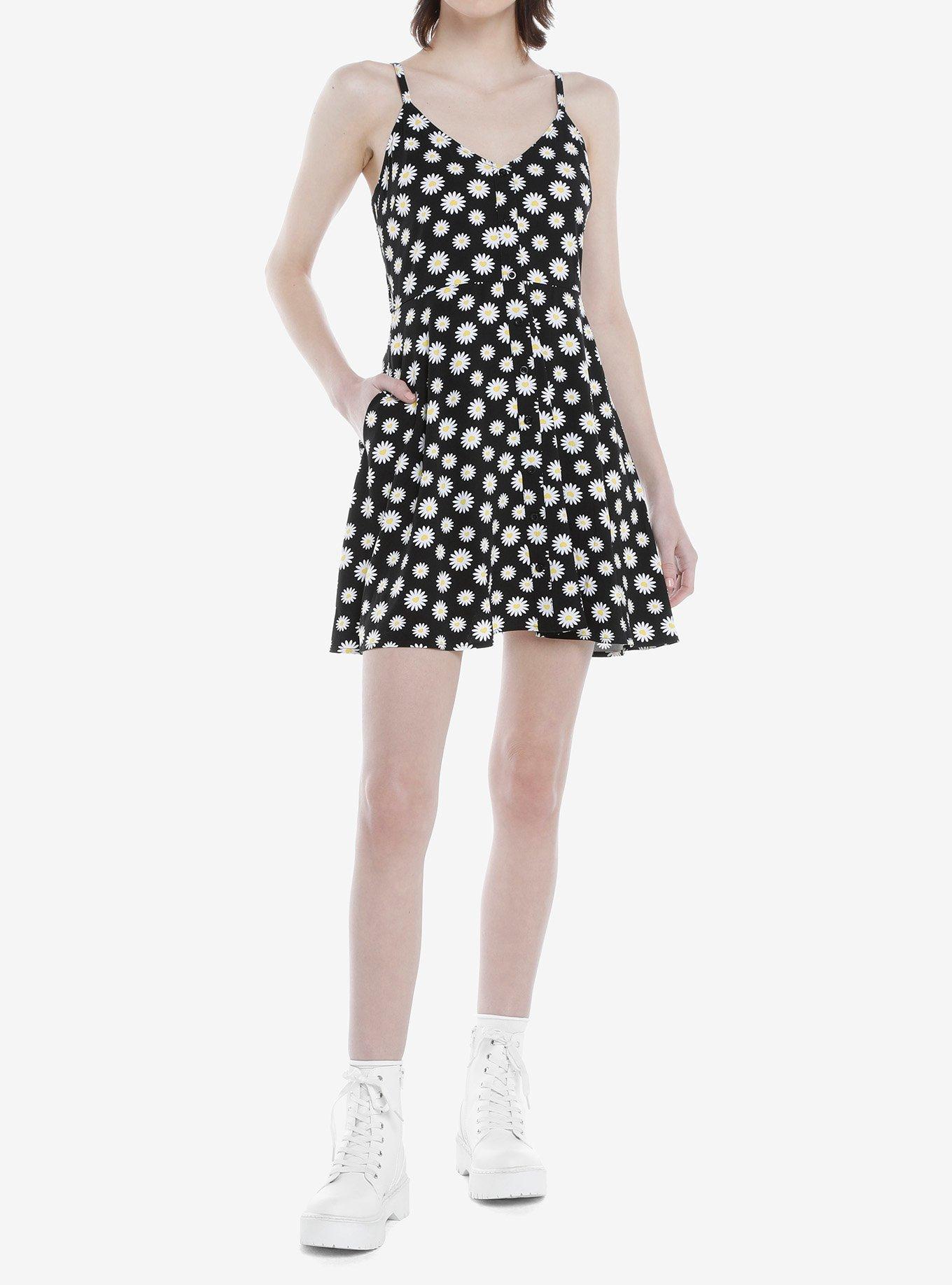 Heart Daisies Button-Front Dress, , alternate