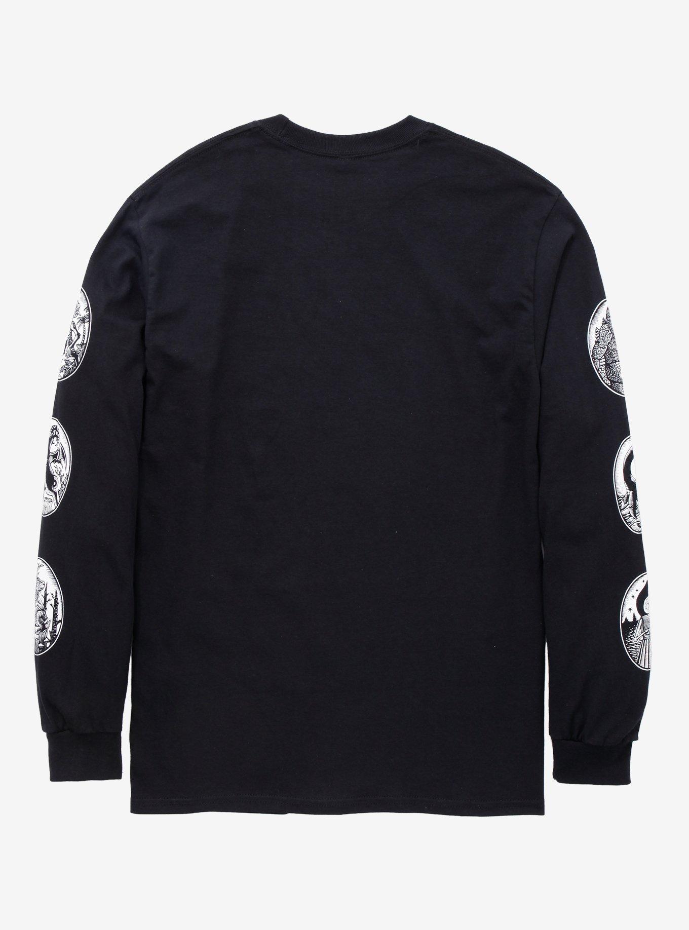 Mothman Frame & Other Cryptids Long-Sleeve T-Shirt By Brian Reedy, MULTI, alternate