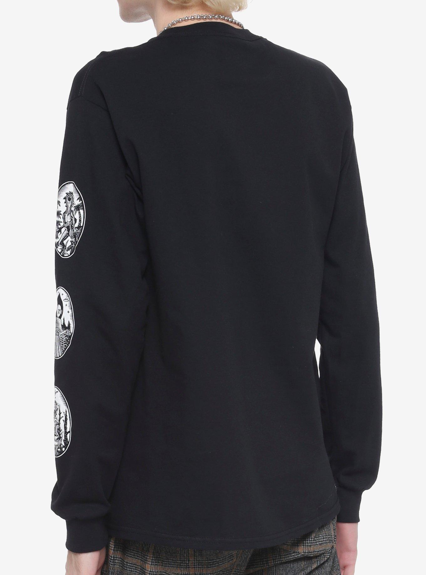 Mothman Frame & Other Cryptids Long-Sleeve T-Shirt By Brian Reedy, MULTI, alternate