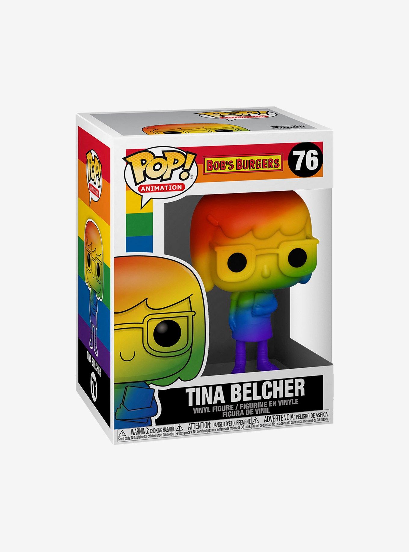 Funko Bob's Burgers Pride 2021 Pop! Animation Tina Belcher (Rainbow) Vinyl Figure, , alternate