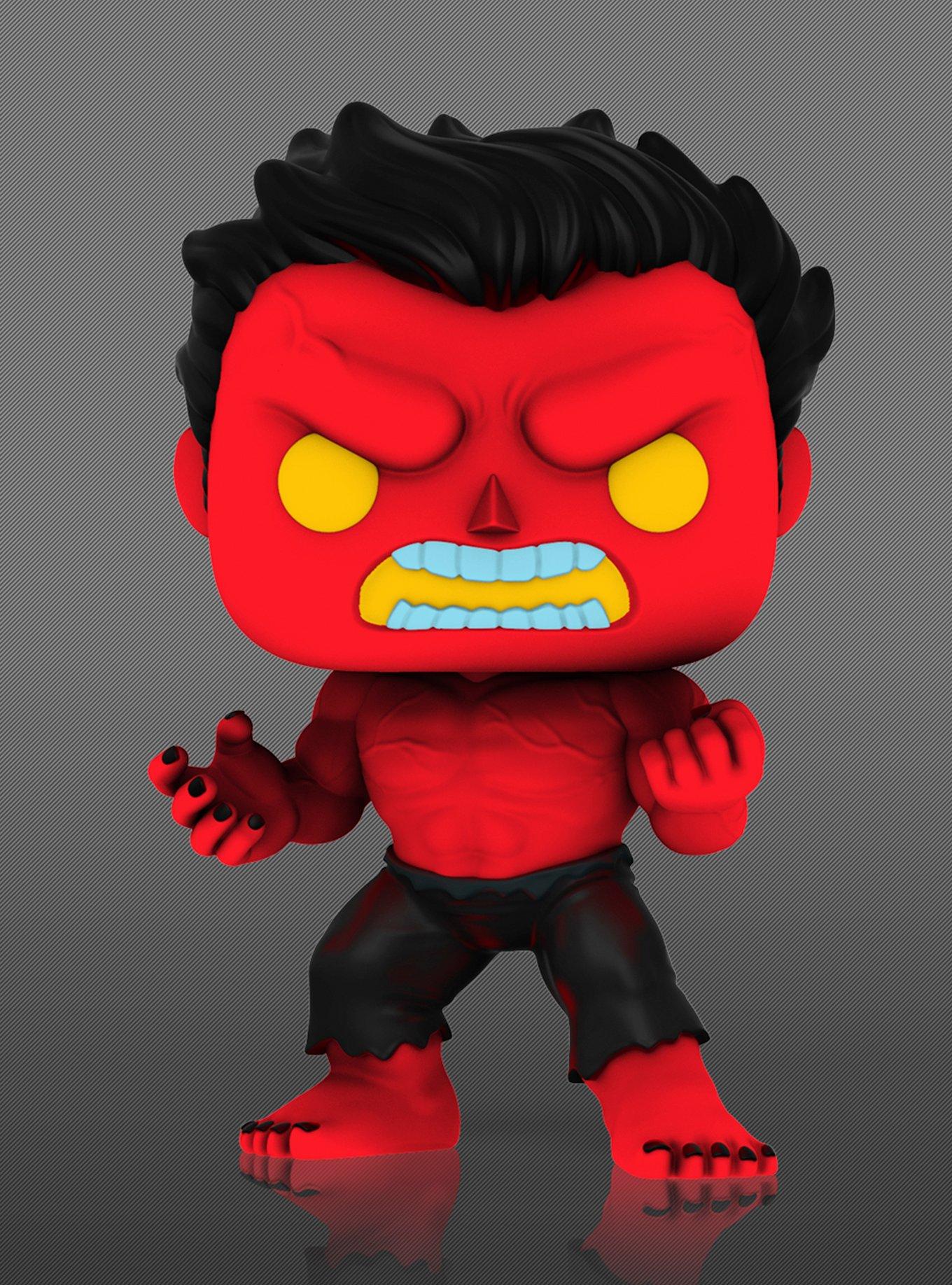 Funko Marvel Pop! Red Hulk With Glow-In-The-Dark Chase Vinyl Bobble-Head Hot Topic Exclusive, , alternate