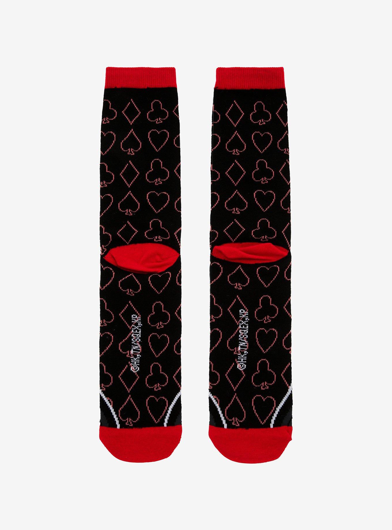 Kakegurui Yumeko Jabami Card Suit Crew Socks, , alternate