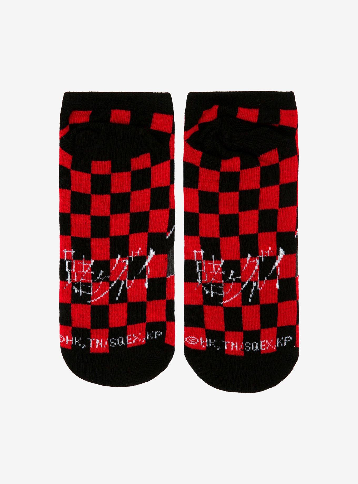 Kakegurui Yumeko Checkered No-Show Socks, , alternate
