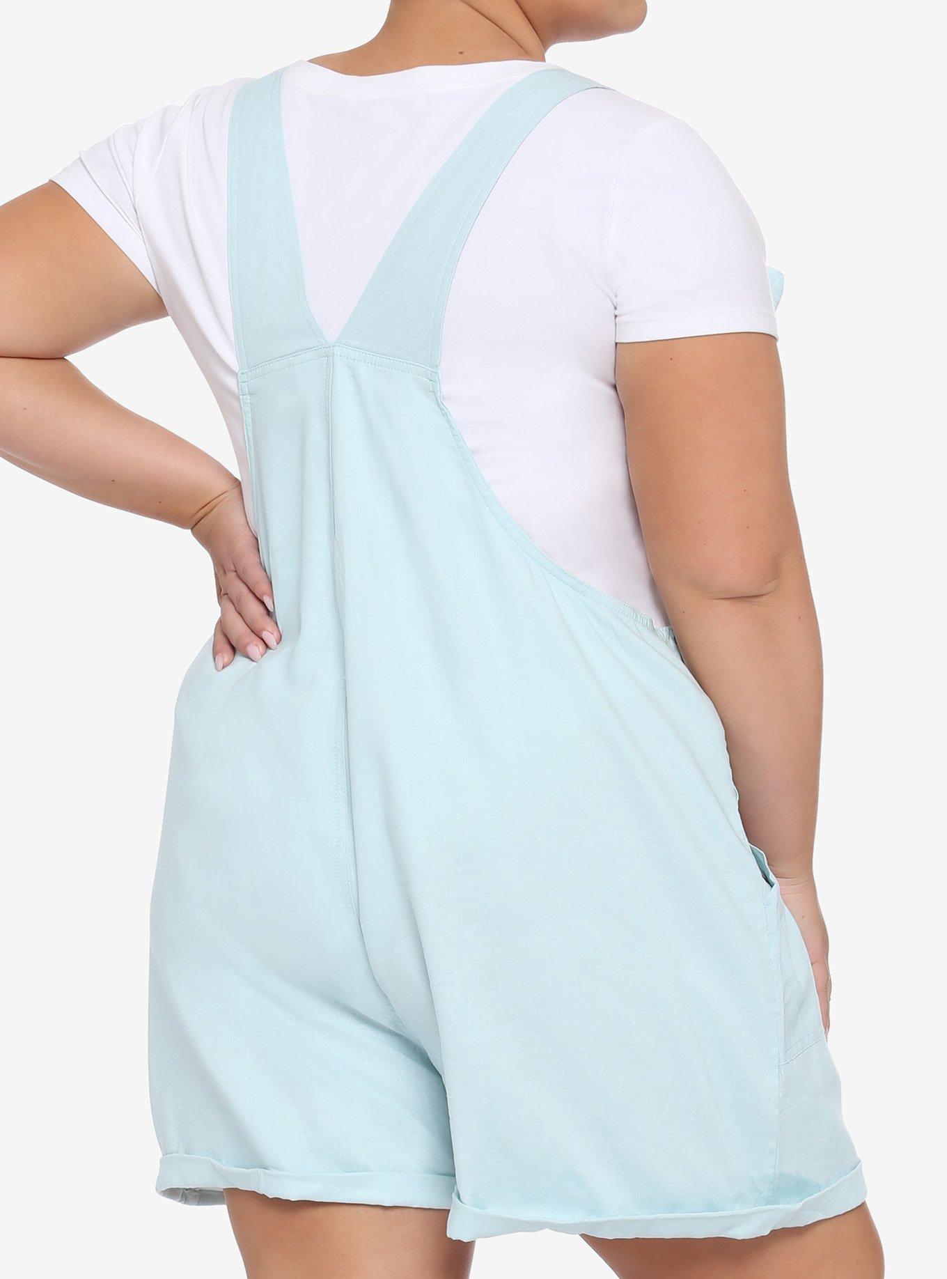 Disney Lilo & Stitch Ohana Stitch Tie Linen Shortalls Plus Size, MULTI, alternate