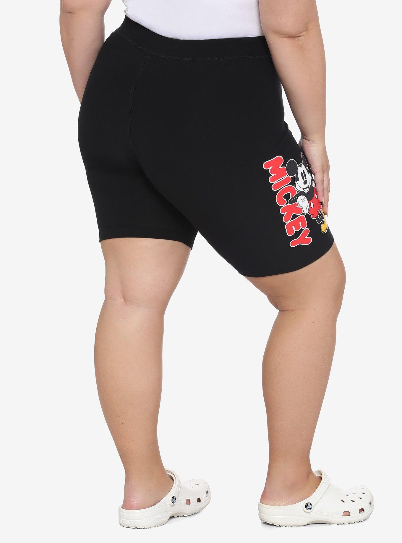 Disney Mickey Mouse Icon Biker Shorts Plus Size, MULTI, alternate