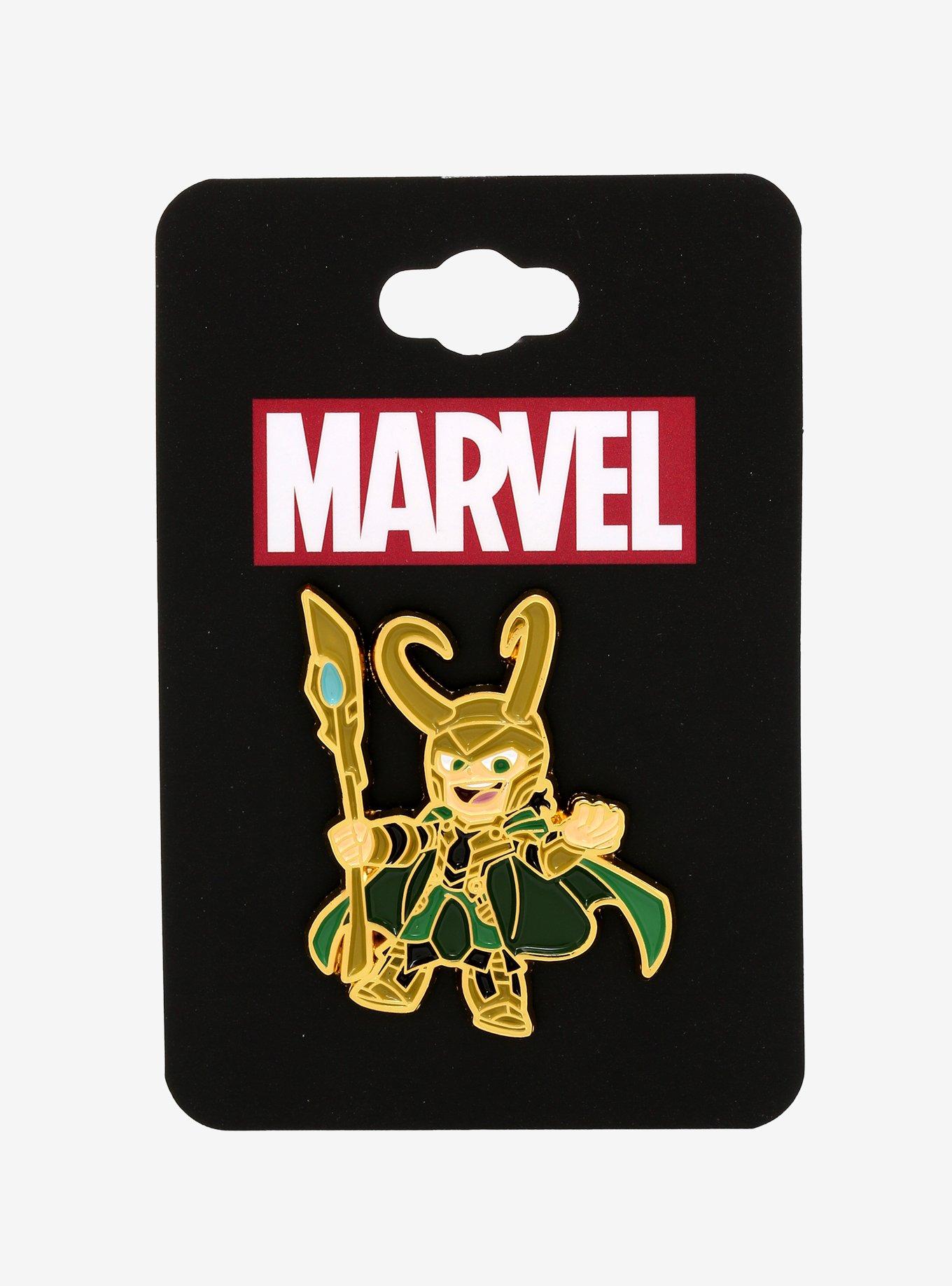 Marvel Chibi Loki Enamel Pin, , alternate