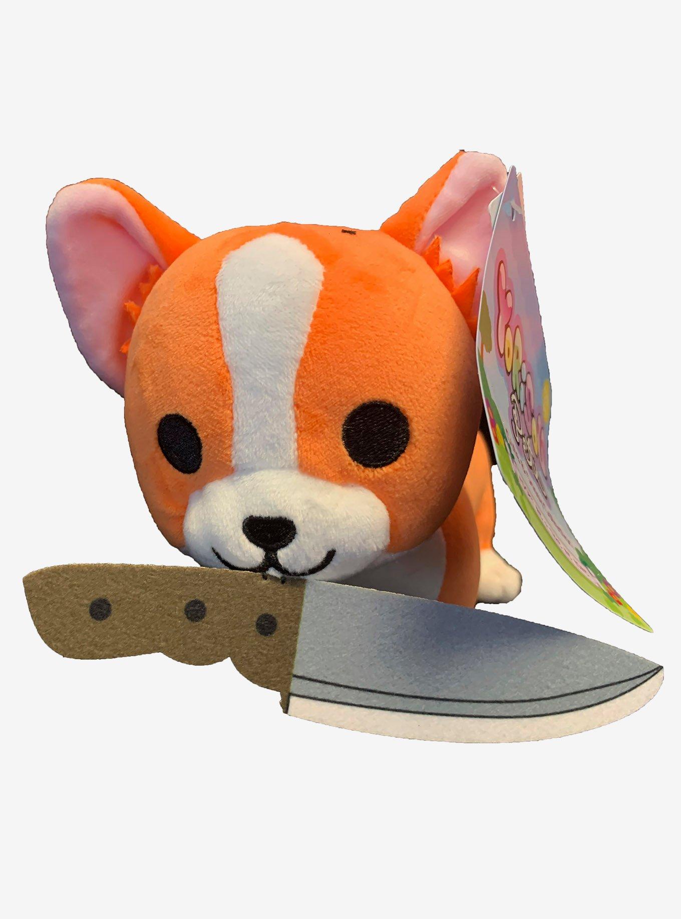 Corgi With Knife Plush Hot Topic Exclusive, , alternate