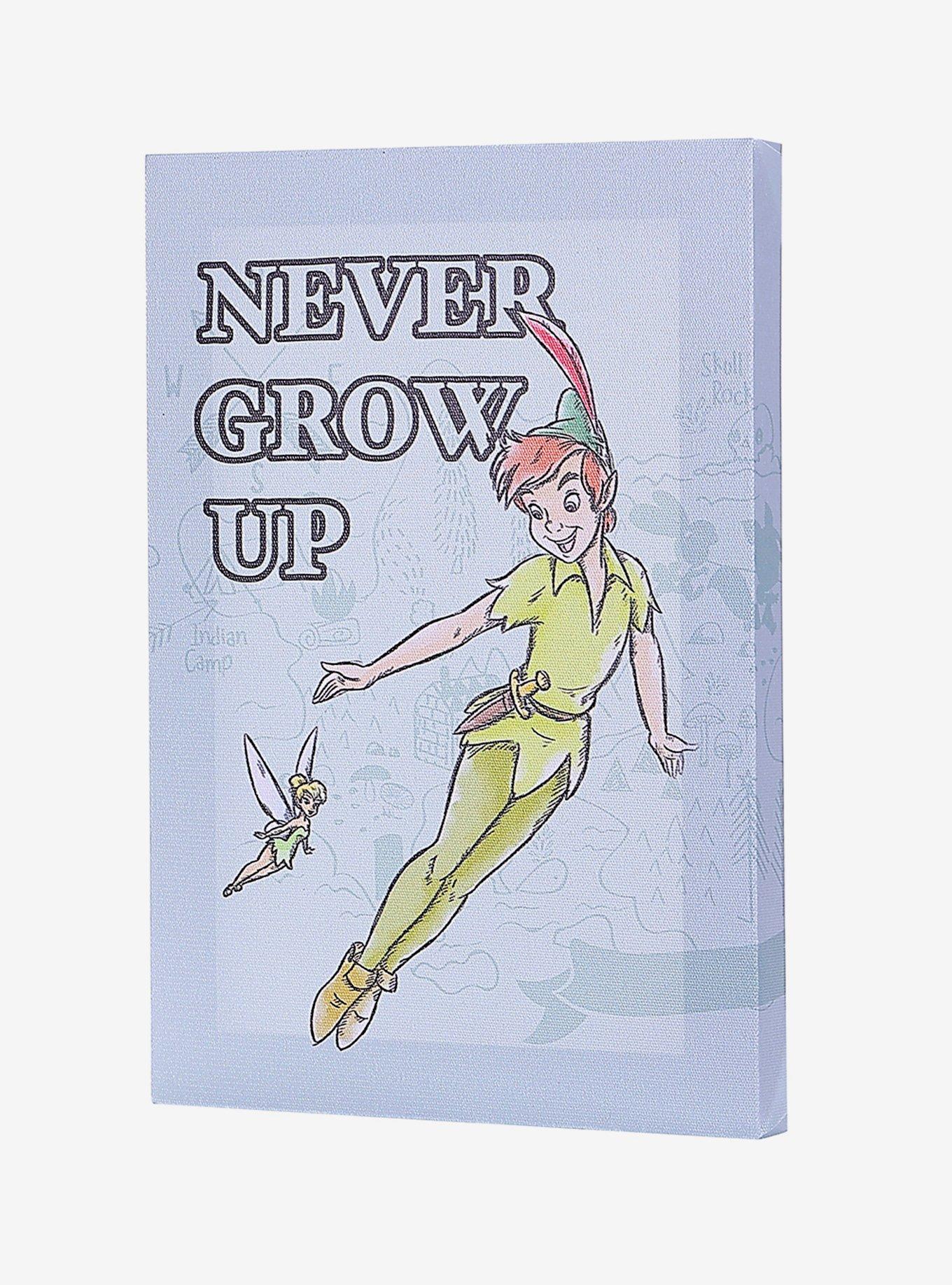 Disney Peter Pan Never Grow Up Canvas Wall Art, , alternate