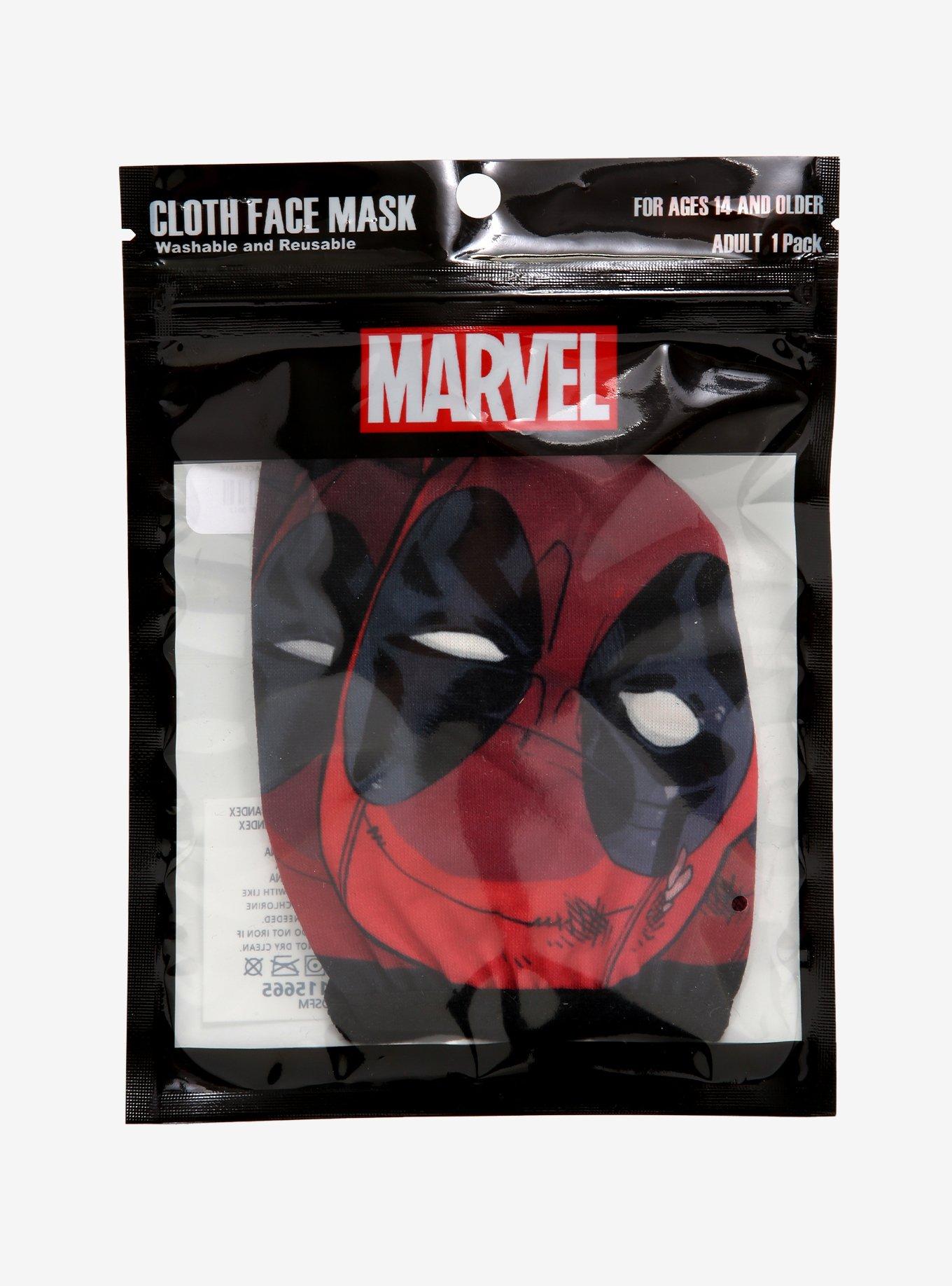 Marvel Deadpool Blur Fashion Face Mask, , alternate