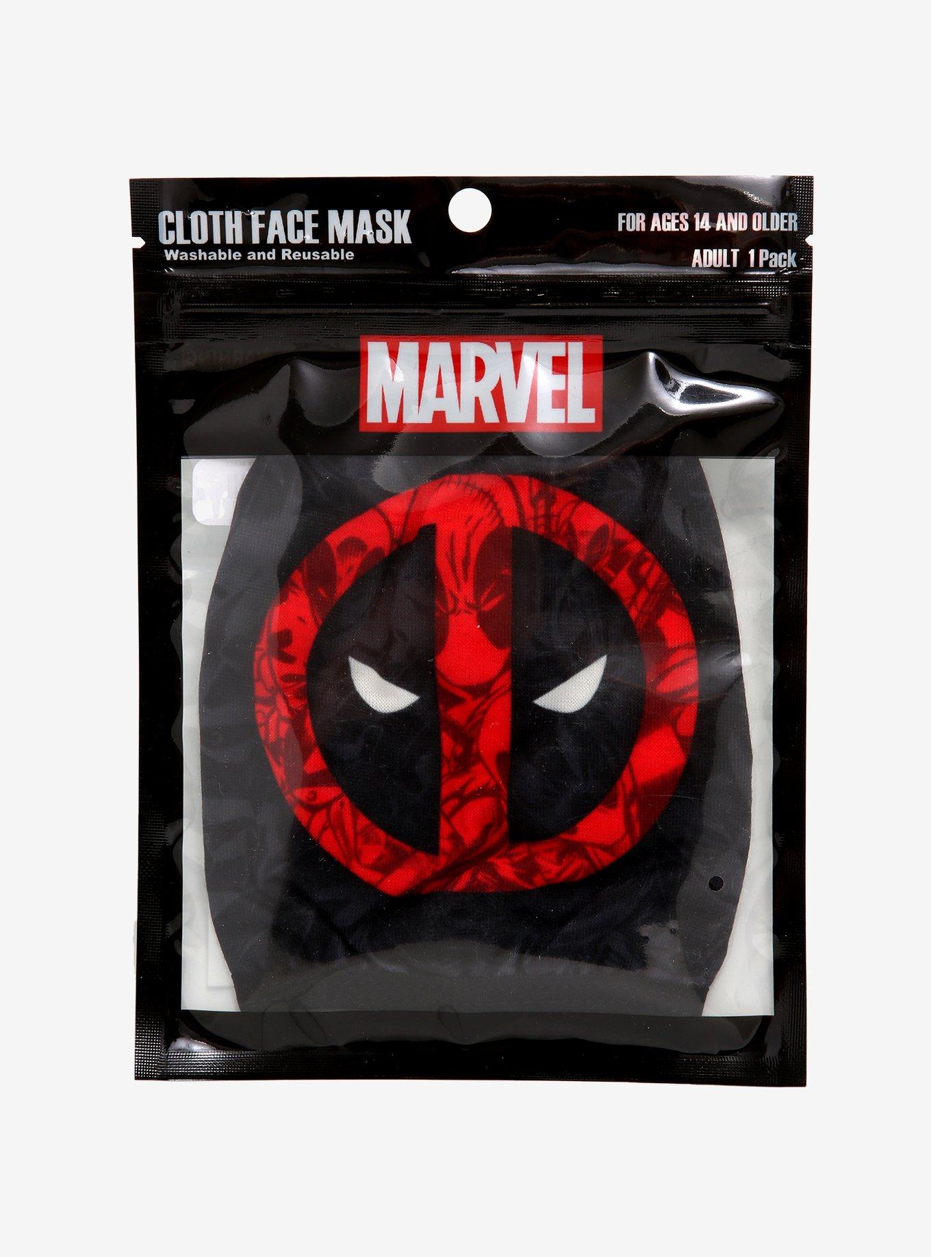 Marvel Deadpool Logo Fashion Face Mask, , alternate