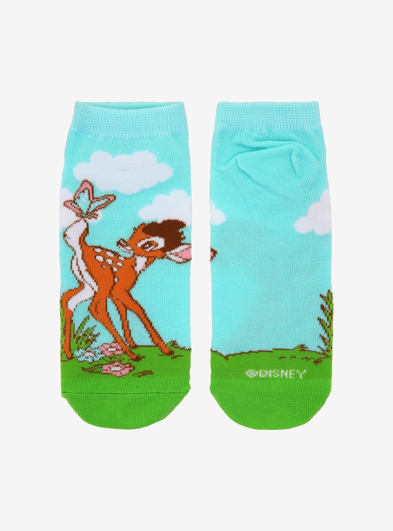 Disney Bambi No-Show Socks, , alternate