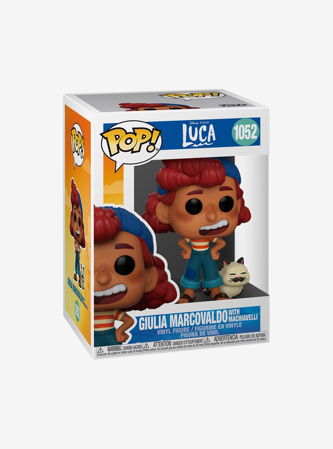 Funko Pop! Disney Pixar Luca Giulia Marcovaldo with Machiavelli Vinyl Figure, , alternate