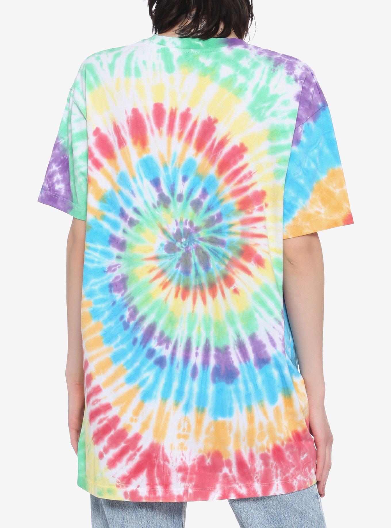 Disney The Sensational Six Rainbow Tie-Dye Oversized T-Shirt, MULTI, alternate
