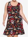 Disney Pixar Coco Floral Lace Back Dress Plus Size, MULTI, alternate