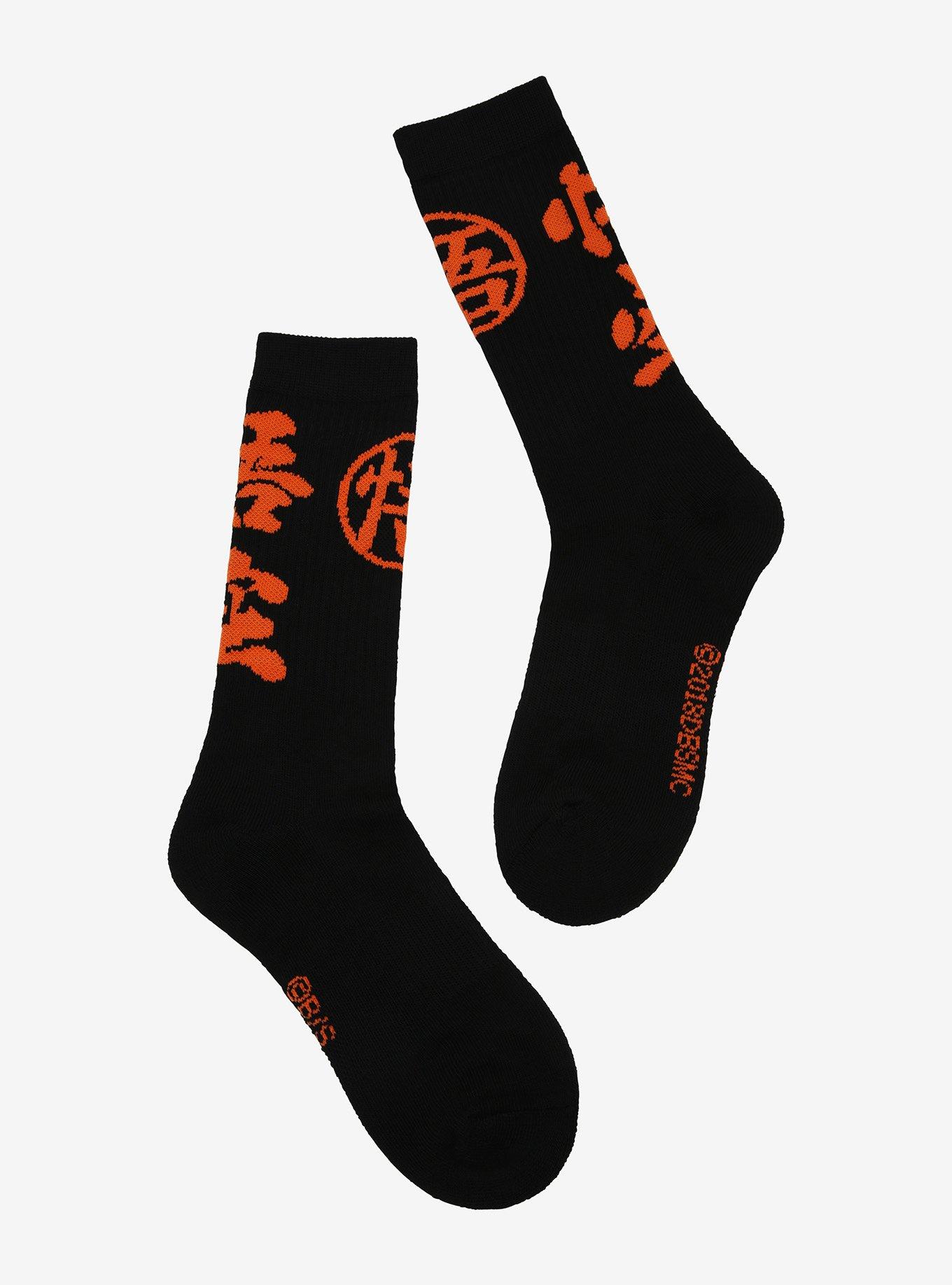 Dragon Ball Z Goku Crew Socks, , alternate