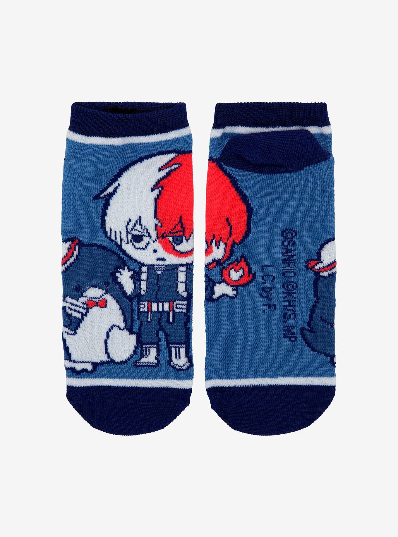 My Hero Academia x Hello Kitty And Friends Tuxedo Sam & Todoroki No-Show Socks, , alternate