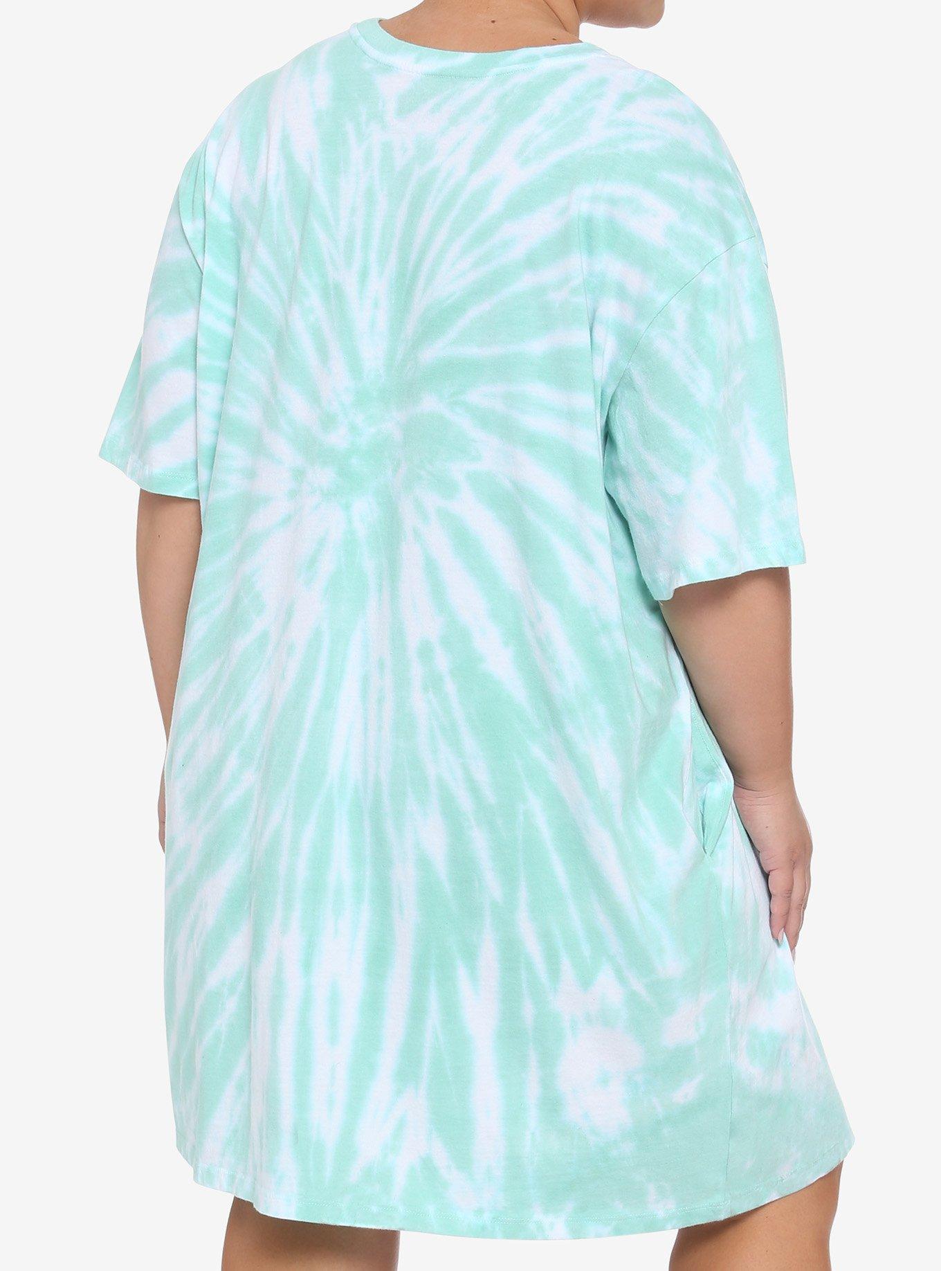 Her Universe Star Wars The Mandalorian The Child Tie-Dye T-Shirt Dress Plus Size, MULTI, alternate