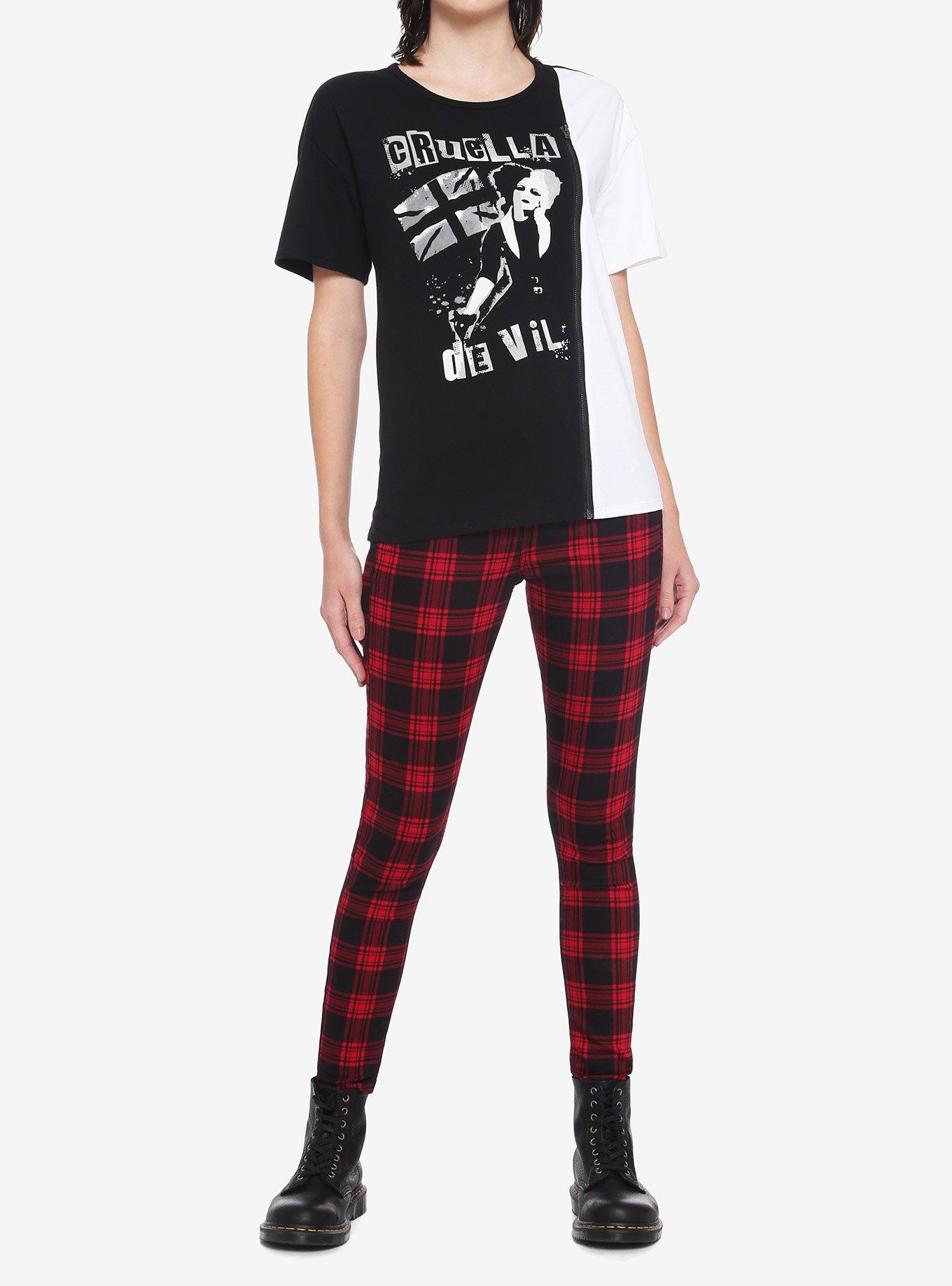 Her Universe Disney Cruella Zipper Split T-Shirt, MULTI, alternate